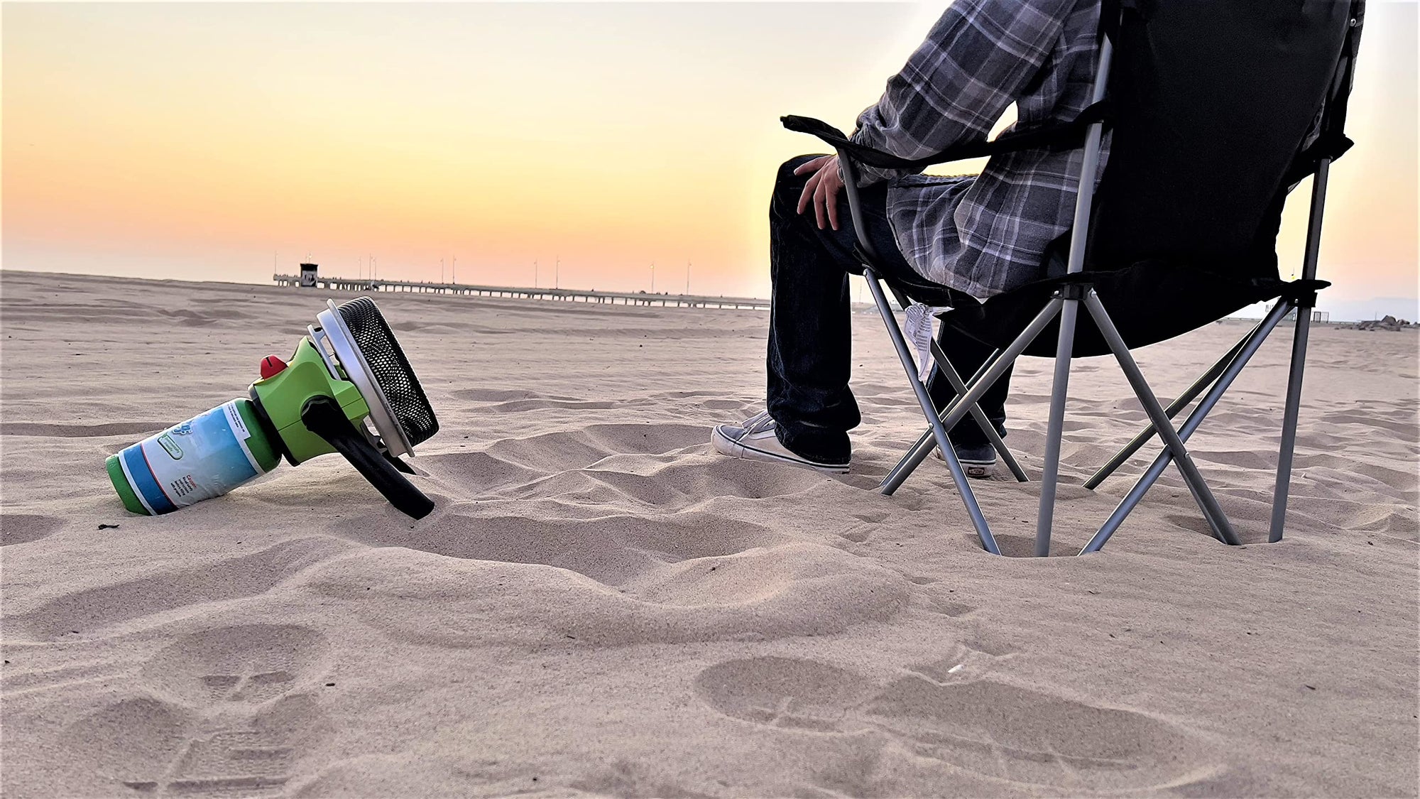 Portable Flame King Propane Gas Outdoor Heater with Piezo Electric Start for Camping, Garage, Ice Fishing, Patio, and Tabletop Green Small
