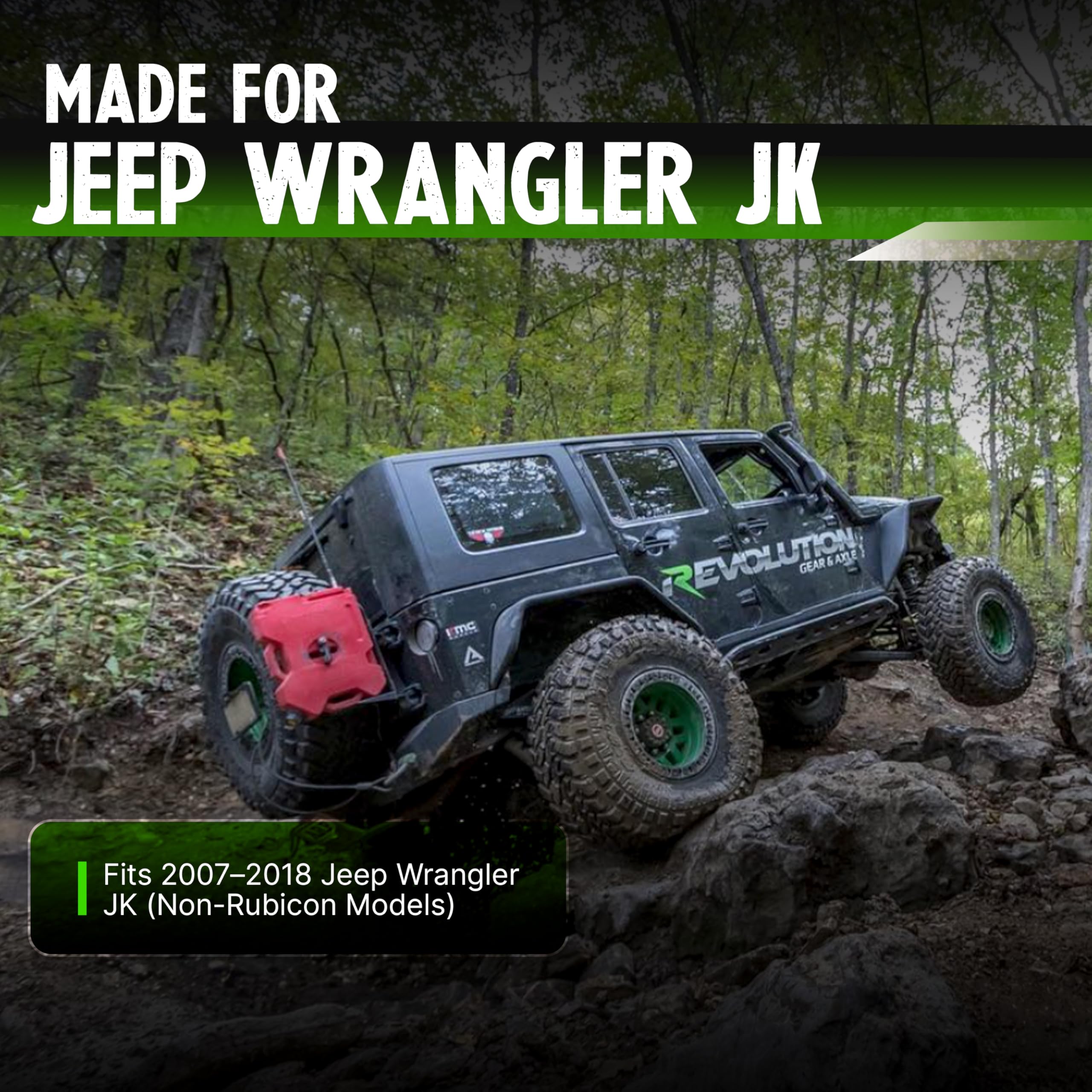Gear Revolution Fits JK Non-Rubicon 4.88 Package 2007-18 (D44-D30)
