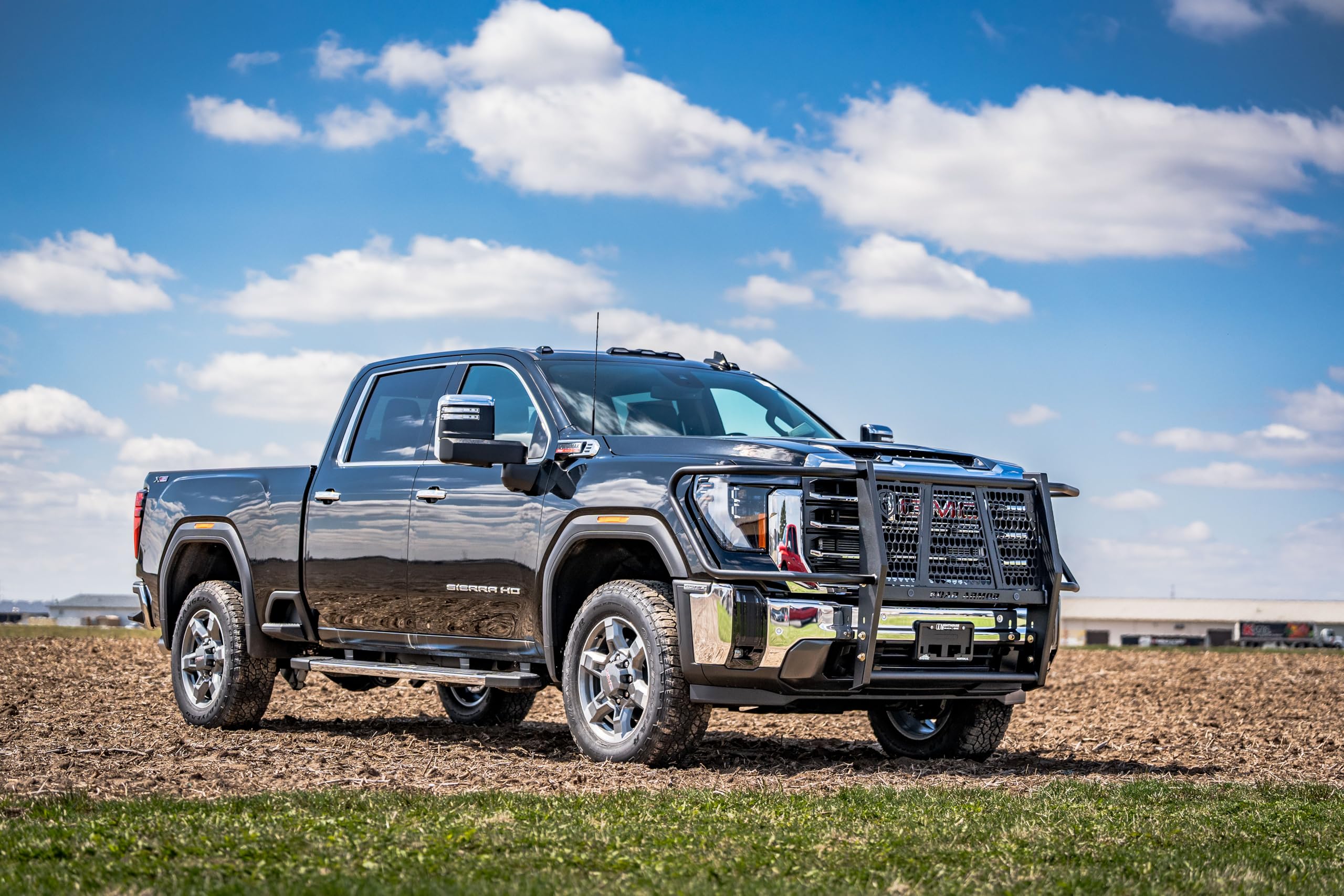 Vaquero Road Armor 2202-BRSH Front Grille Guard - Texture Black - Compatible with: 2020-2026 GMC Sierra 2500 3500