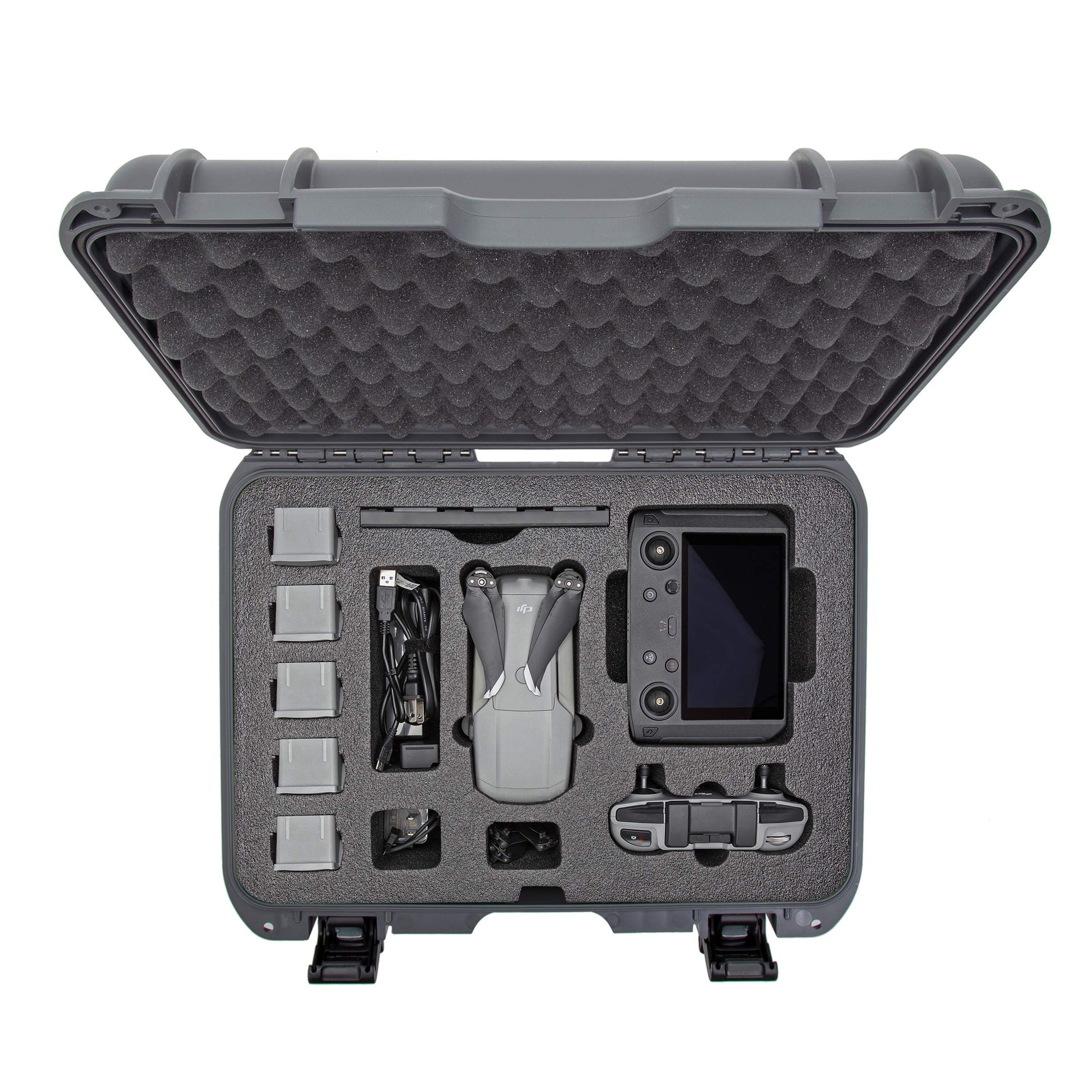 Nanuk Waterproof Hard Case 925 with Foam Insert for DJI Mavic Air 2 + Smart Controller - Graphite (925-MAVIA27)