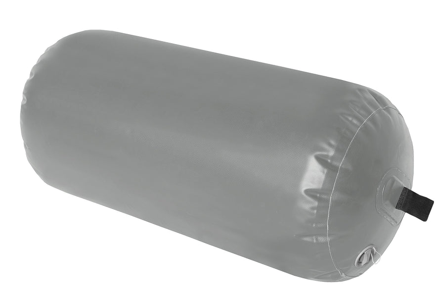 Inflatable Yacht Fenders Super Duty, Gray (18" D x 42" L)