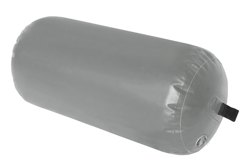 Inflatable Yacht Fenders Super Duty, Gray (18" D x 42" L)