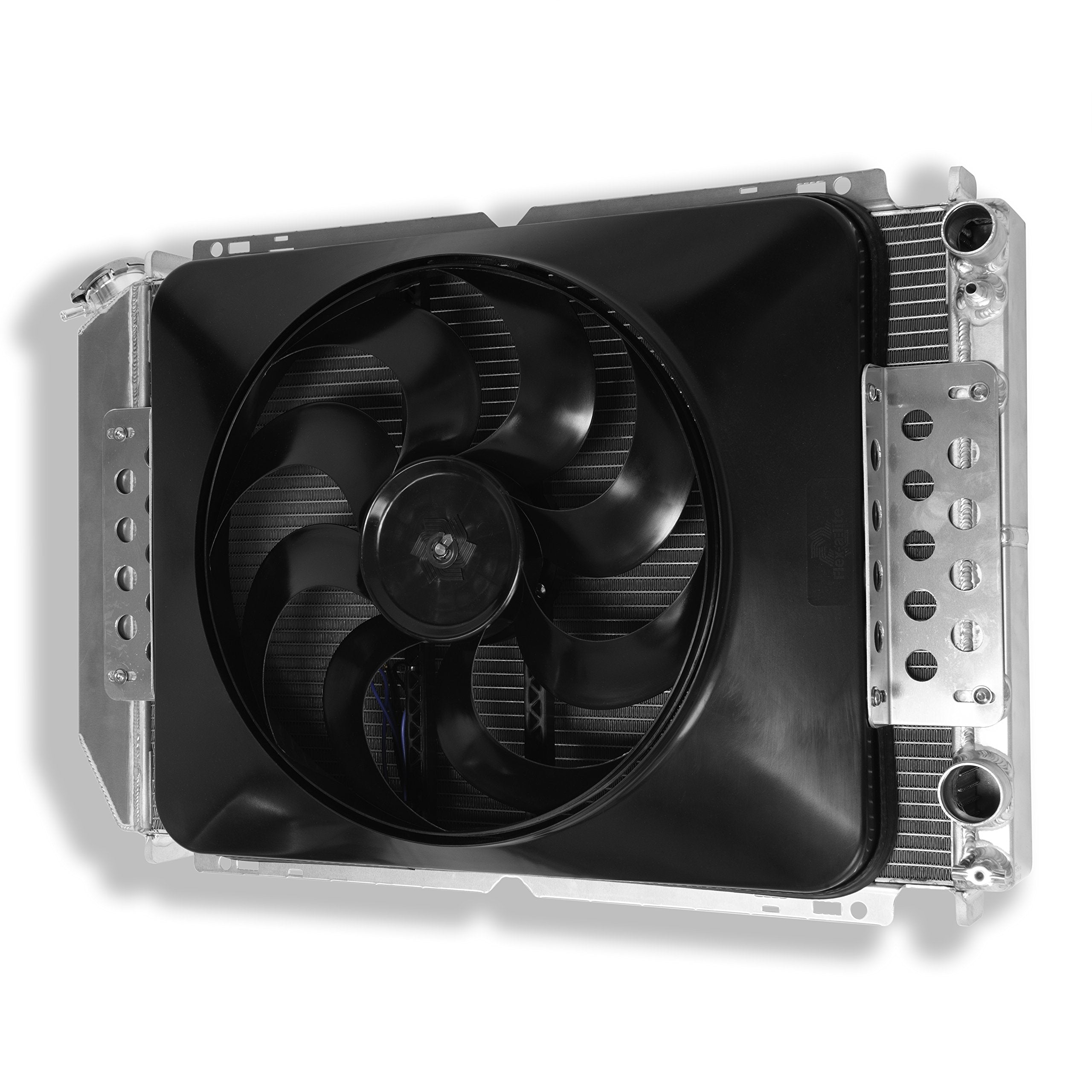 Extruded Core Radiator and Electric Fan Flex-a-lite (1979-1993 Fox Body Mustang LS Engine)