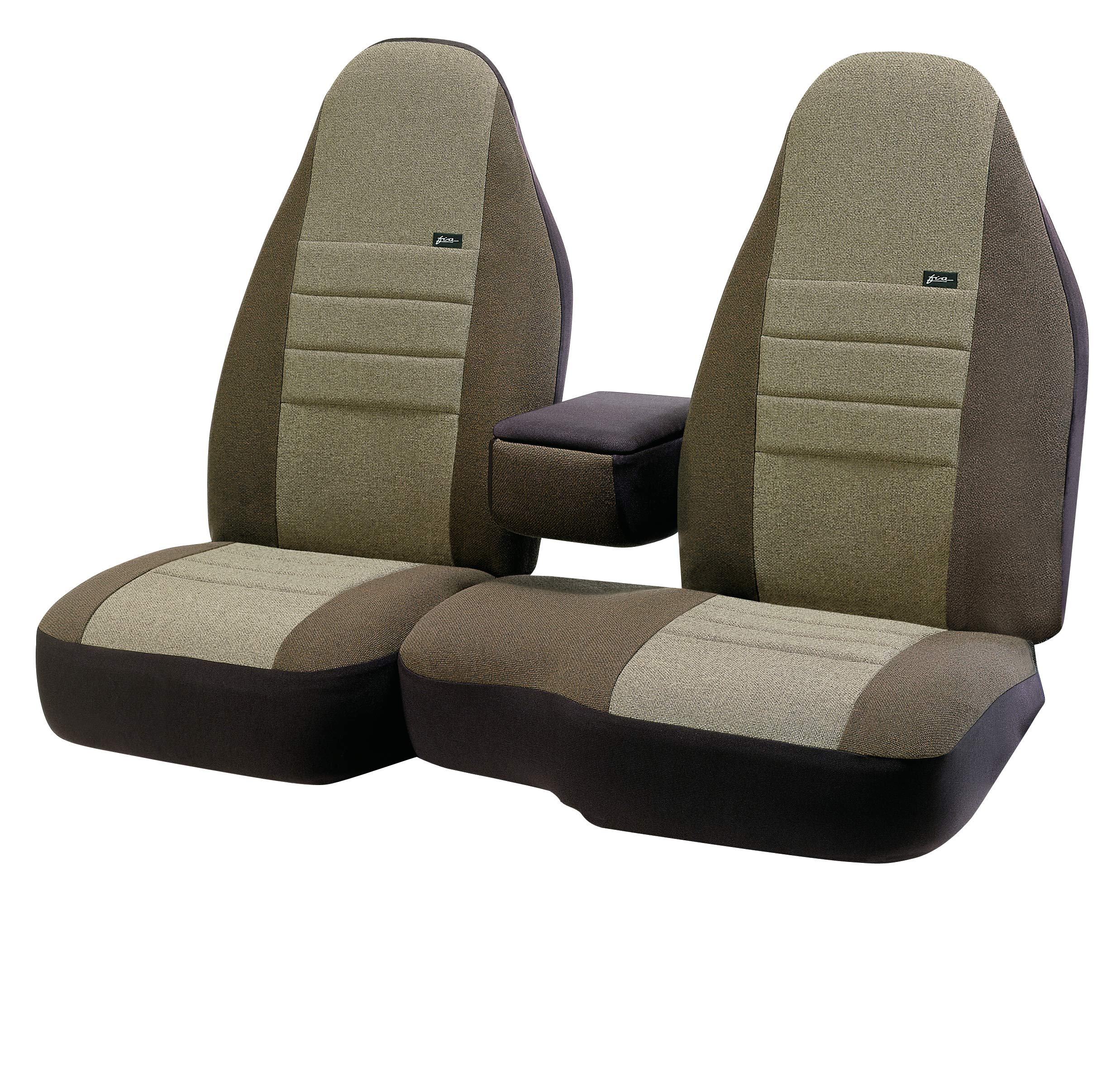 Fia Custom Fit OE37-62 Front Seat Cover TAUPE Split Seat 60/40 - Tweed, (Tauoe)