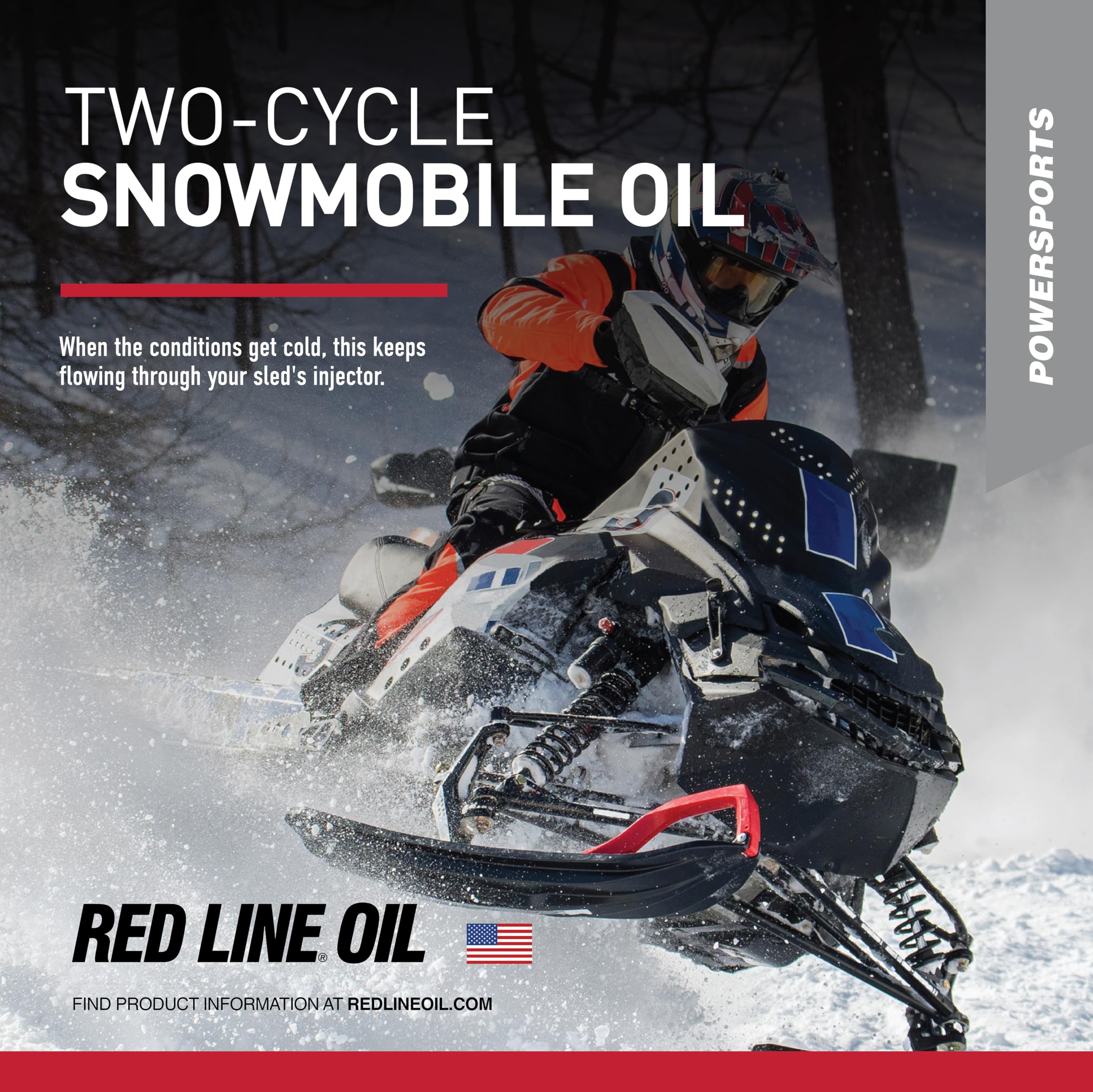 Snowmobile Oil Red Line 41005 Two-Stroke Synthetic - Gallon