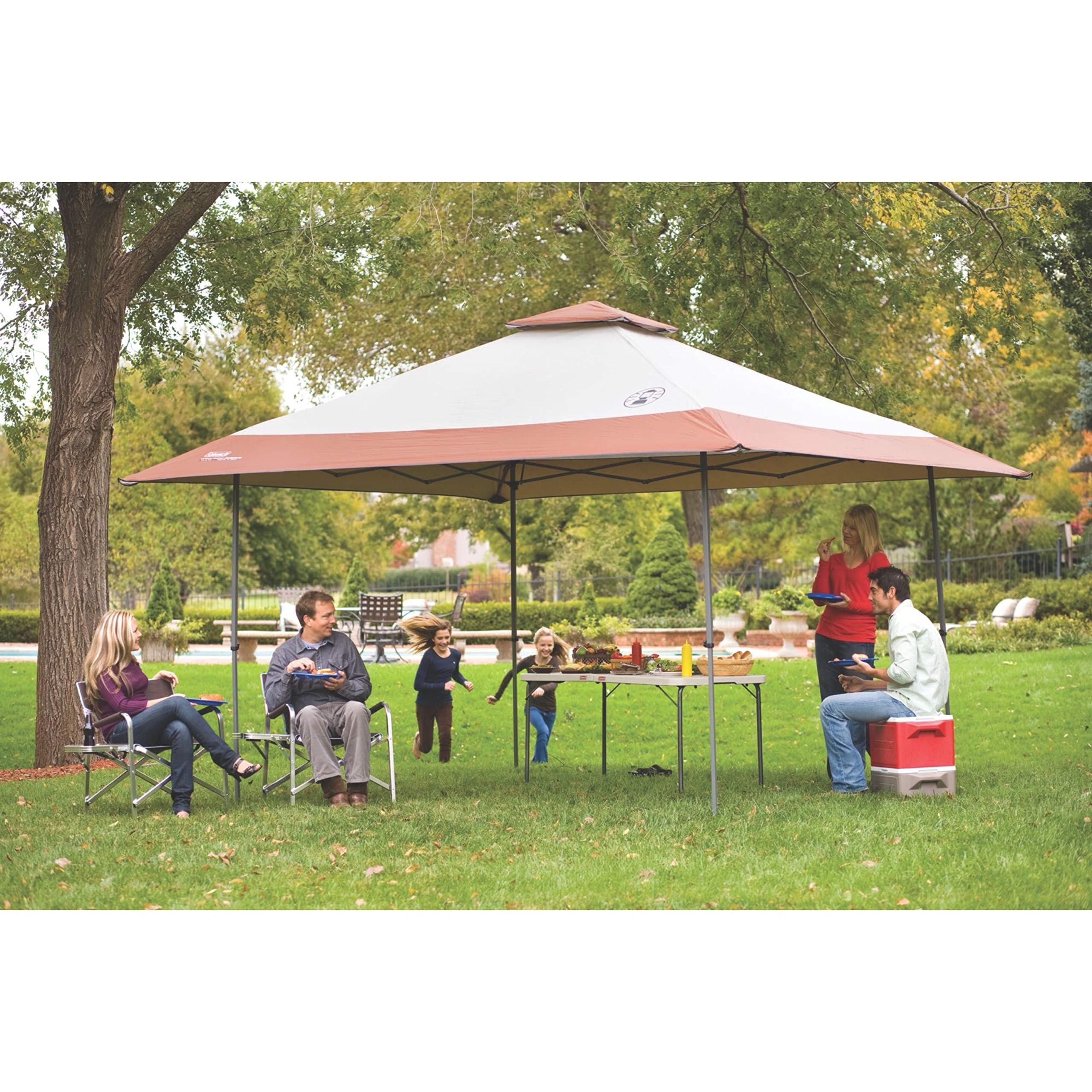 Coleman Instant Canopy 13x13ft Sun Shelter Portable Shade Tent Sets Up in 3 Minutes Vented Roof for Airflow Great for Campsite Backyard Tailgates Beach Festivals & More