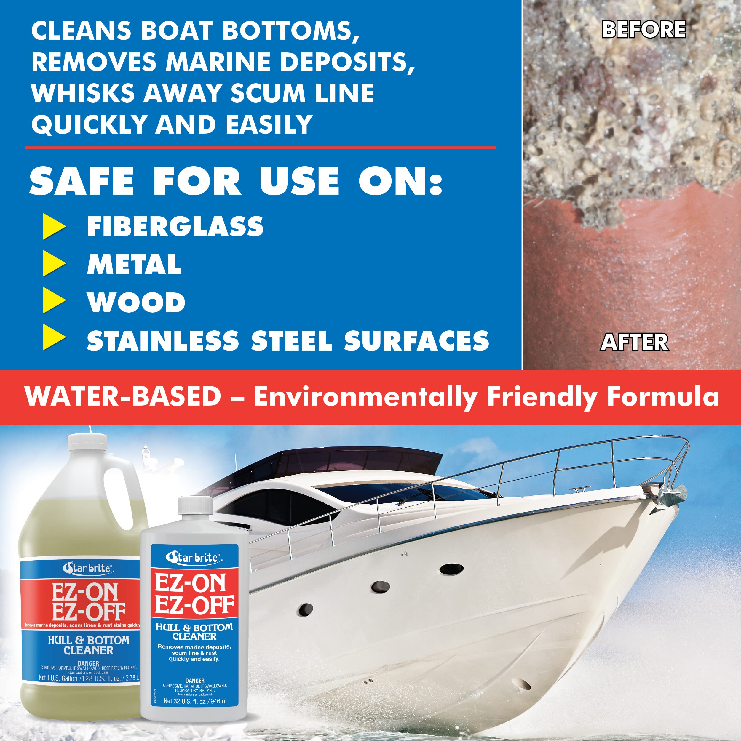 EZ-OFF EZ-ON STAR BRITE Hull & Bottom Cleaner - 32 OZ (092832)