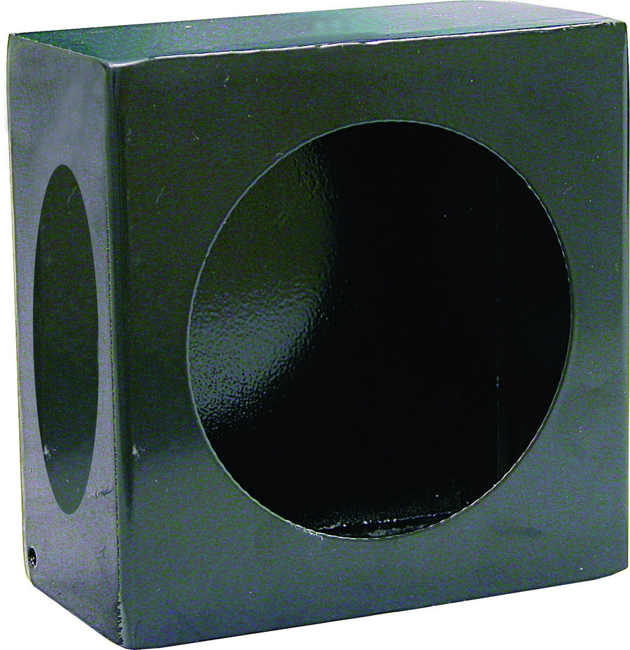 Buyers Products Single Round LB663SL Light Box-Side Light Cutout, Black Powder-Coated Steel, Designed for 4-Inch Round DOT Lights, Measures 3x6x8 Bolt/Weld Mounting Options for Trucks and Snow Plows