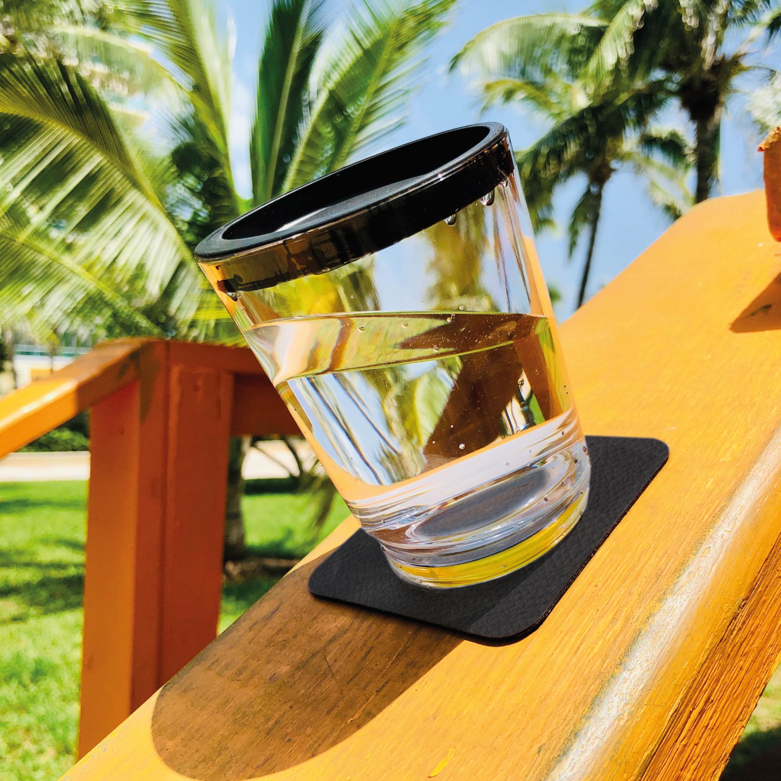 Multicoloured Silwy® Magnetic Drinking Cups (Set of 6), BPA-Free (Tritan) Includes Six Leak-Proof Lids with Integrated Straw Opening and Six Reusable, Washable Metal Nano Gel Pads