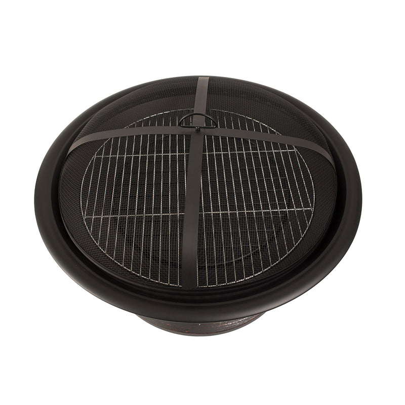 Palmetto OFW717RC Pleasant Hearth Fire Pit with Cooking Grid