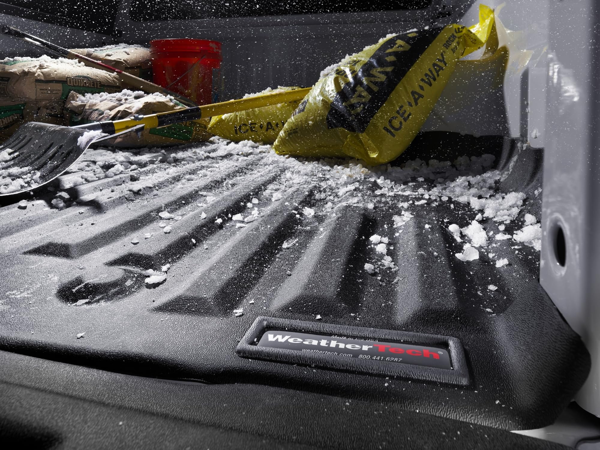 WeatherTech Truck Bed Liner TechLiner for Ford F-150, F-150 - Bed Liner (37804), Black