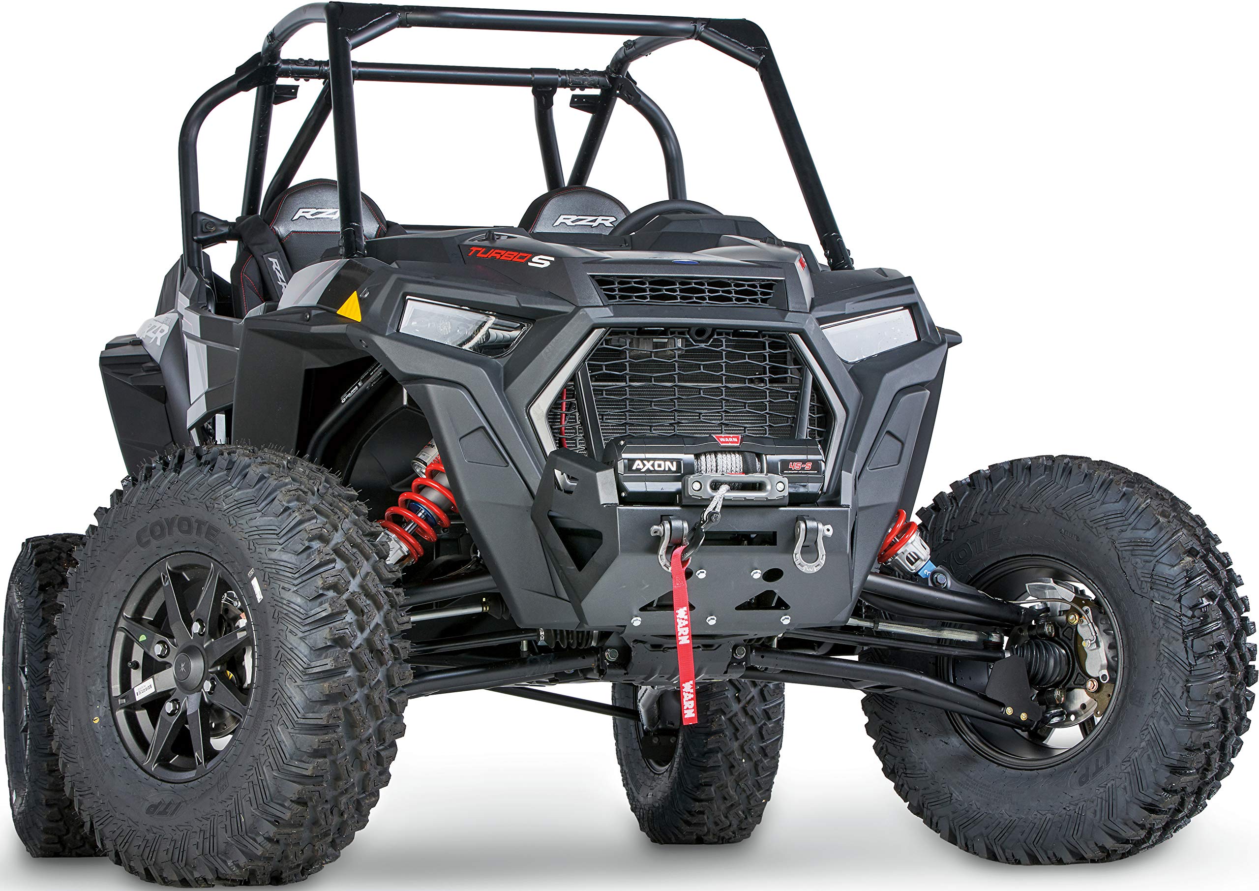 Front WARN 103420 ATV Bumper Mounting Kit, Fits: Polaris RZR XP Turbo S (2018-2021)