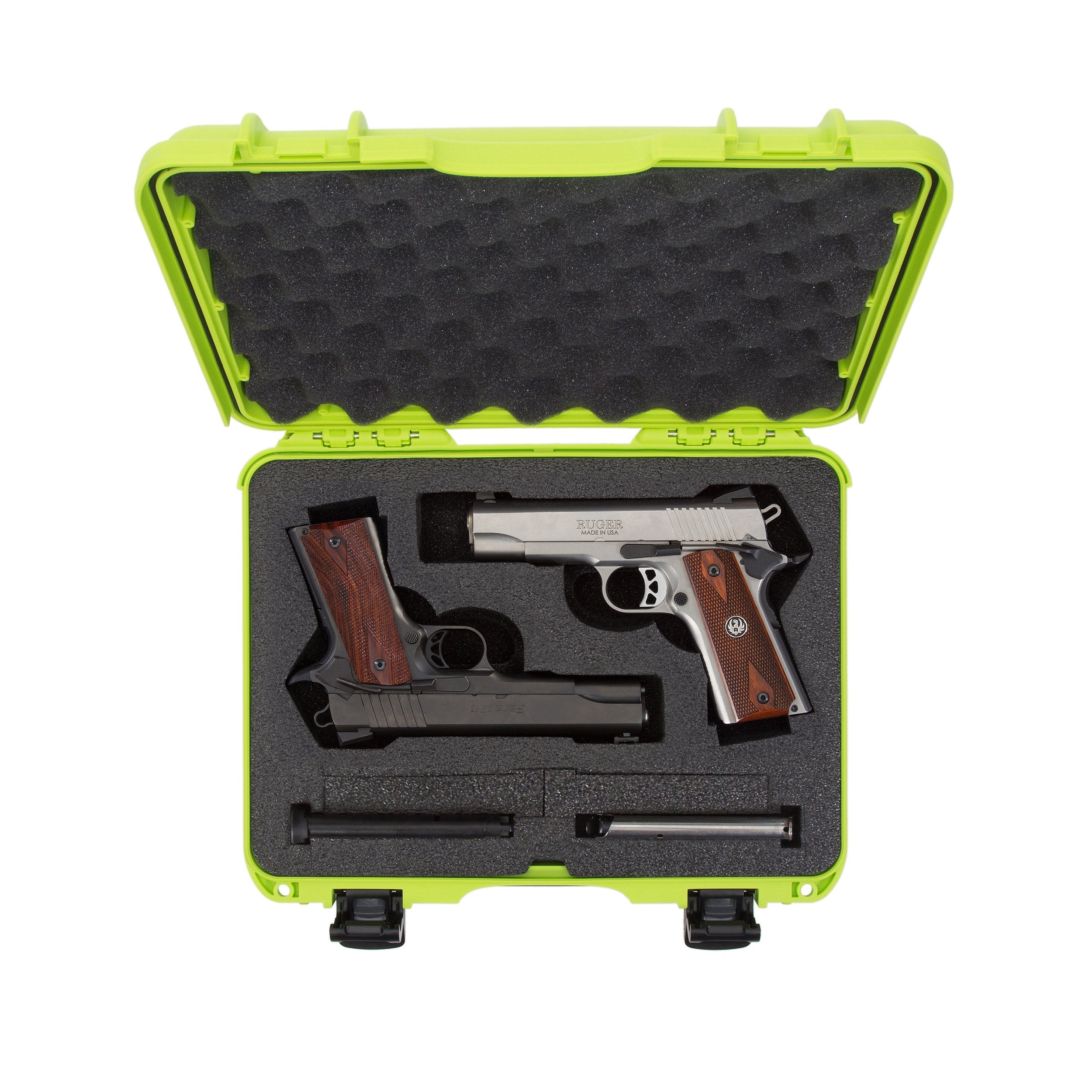 2UP Nanuk 910 Waterproof Classic Pistol Hard Case - Lime