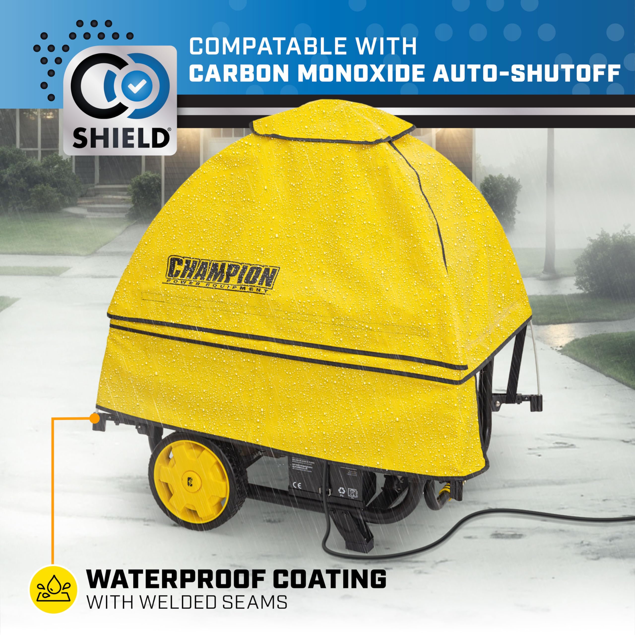 Champion Power Equipment 100376 Severe Weather Storm Shield Portable Generator Cover by GenTent for 4000 to 12,500-Starting Watt Generators