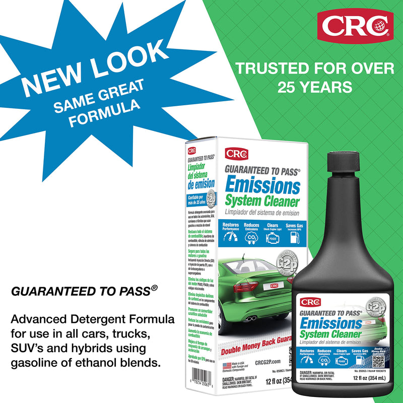 12 Fluid Ounce CRC Guaranteed to Pass Emissions Test Formula