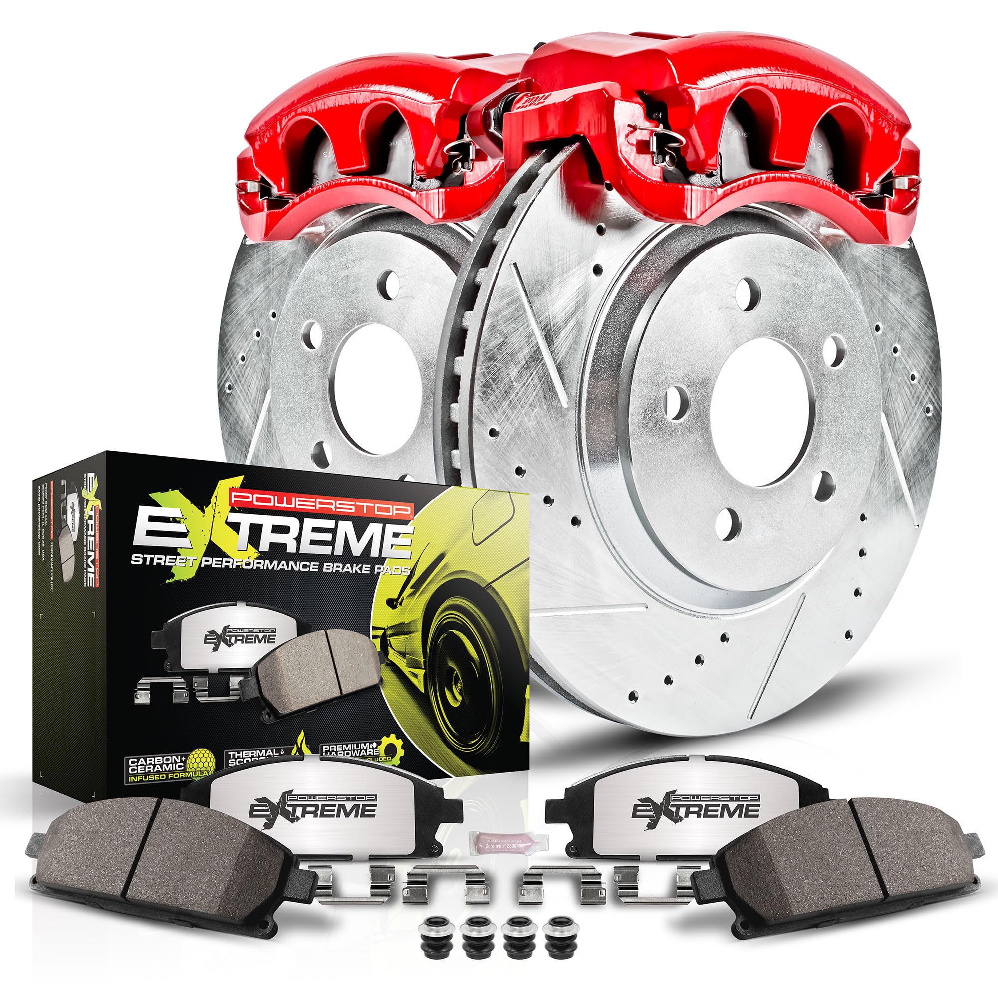 Power Stop Z26 KC2560-26 Front Street Warrior Brake Kit Chrysler Dodge