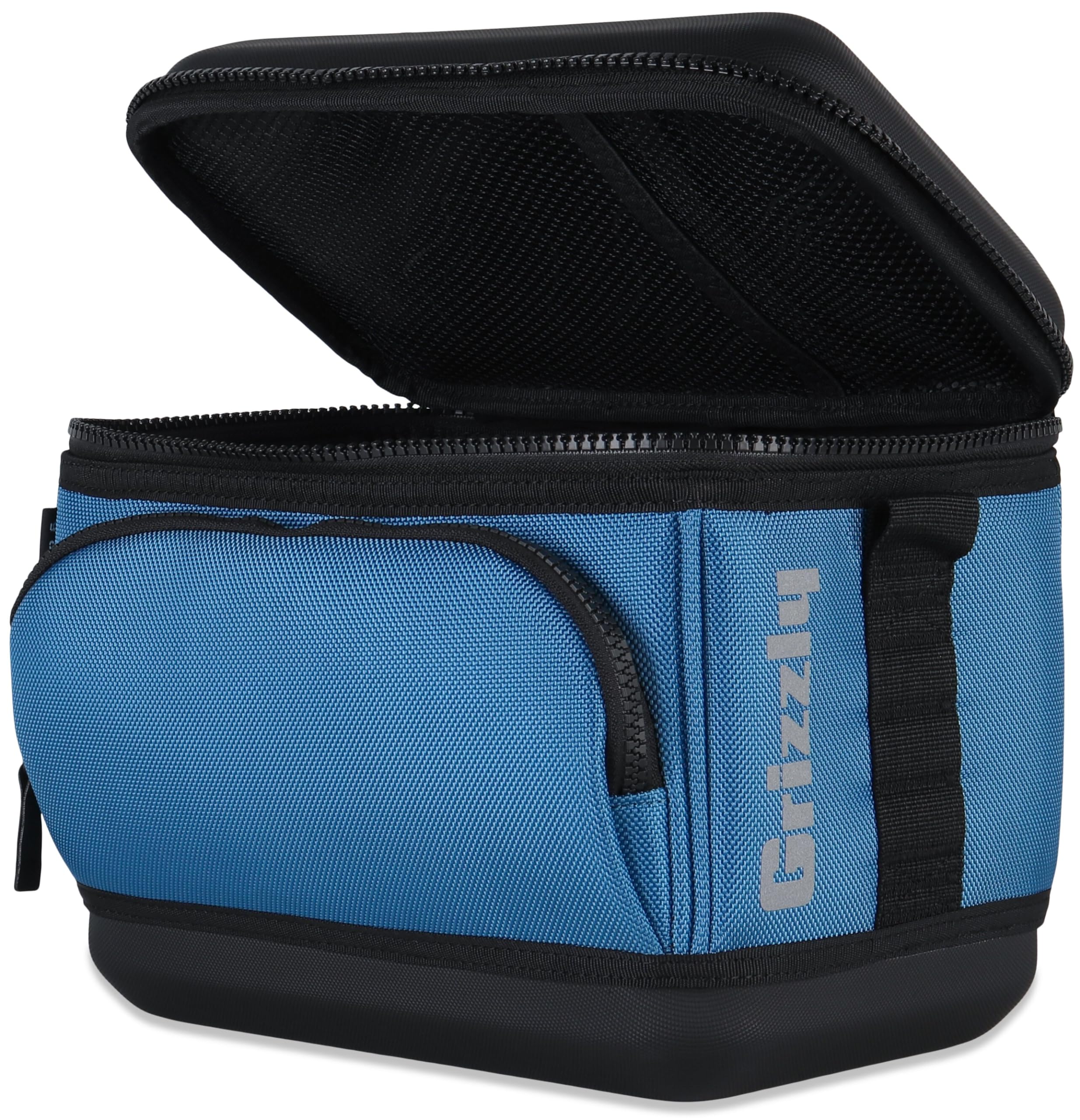 Drifter Grizzly 6-Pack | Flip-top Soft Cooler Bag | Ice Chest for Beach Boat Camping Car Fishing Golf Hiking Hunting Lunch Picnic | Lightweight Portable Insulated Waterproof | Slate Blue