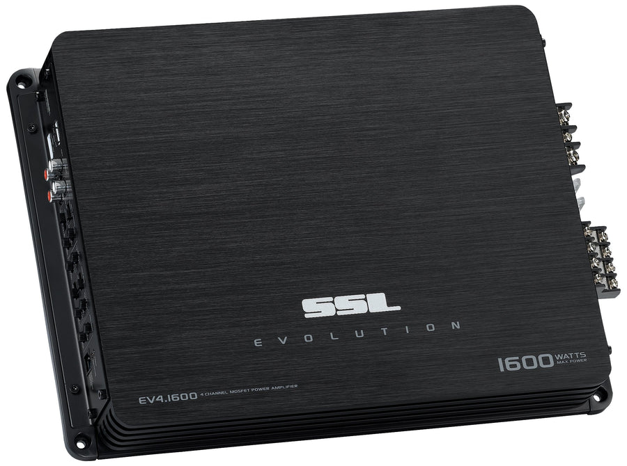 4 Channel Sound Storm Laboratories EV4.1600 Car Audio Amplifier - 1600 High Output, High/Low Level Inputs, Hook Up to Subwoofer for Bass