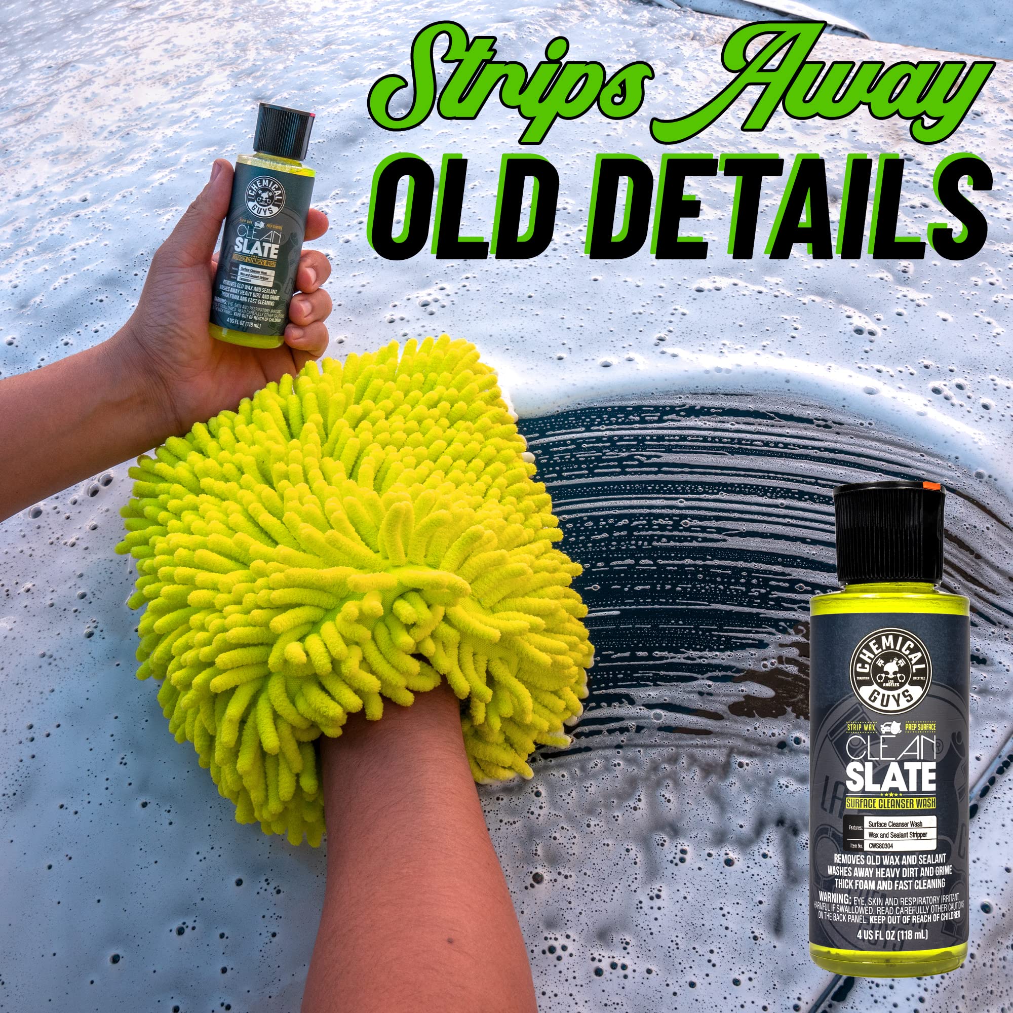 Clay Bar Kit Chemical Guys - Complete System - Clay Bar and Luber Combo with Accessories for Smooth Paint Finish - Removes Embedded Dirt, Overspray, and Fallout - 6 Item Kit