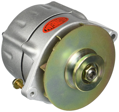 Alt POWERMASTER GM 12SI Natural 100A Smooth Look™ 1V Pulley & Baffle 1 or 3 Wire