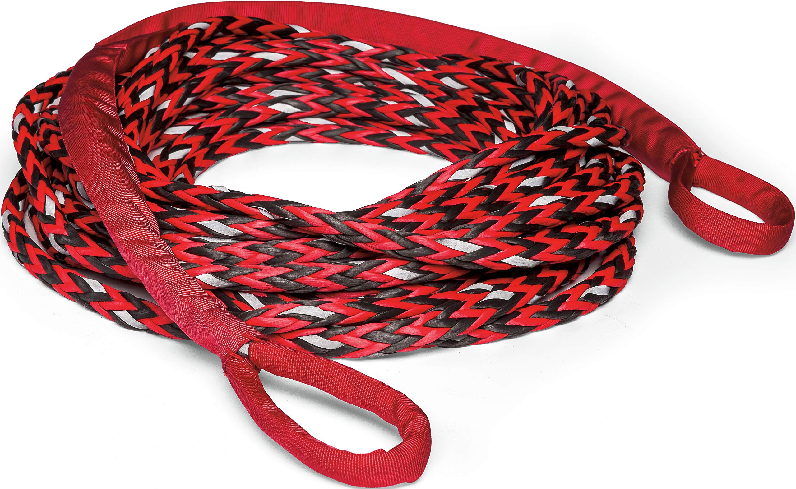 102557 WARN Spydura Nightline Reflective Synthetic Winch Cable Rope Extension with Loop Ends: 3/8" Diameter x 50' Length, 6 Ton (12,000 lb) Capacity
