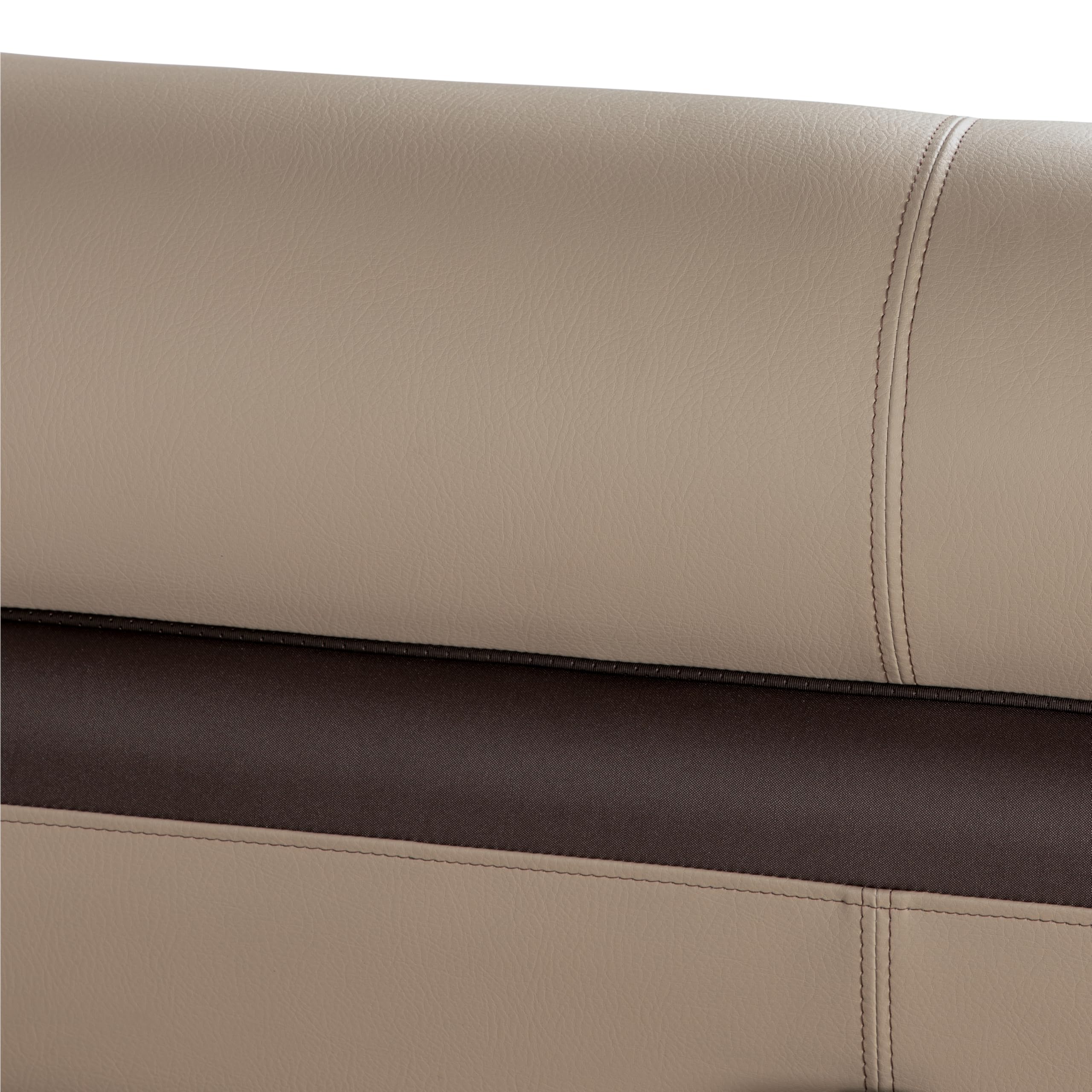 Rockport Series Lippert 36" Straight Pontoon Bench Seat, Measures 36" L x 26" W x 30" H, Marine-Grade Vinyl, High-Density Foam, Easy Installation, Fits Most Pontoons, Sand – 20221094083