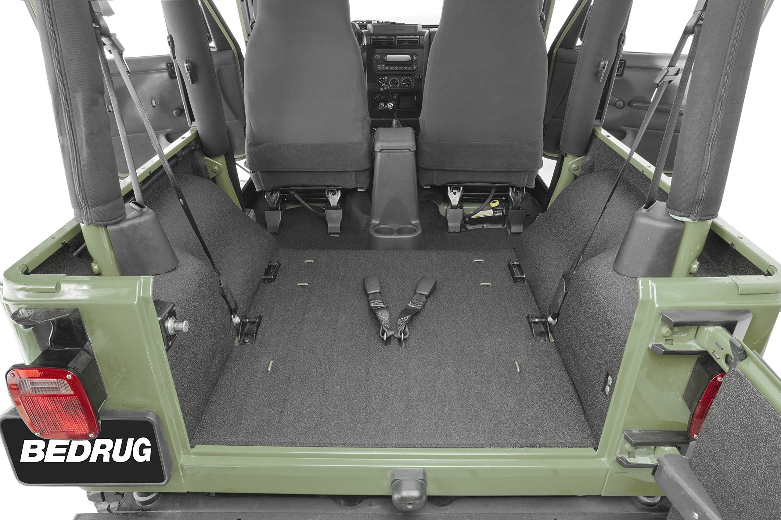 Jeep BedRug Kit - BedTred BTTJ97R fits 97-06 TJ 97-06 REAR 4PC CARGO KIT (INCLUDES TAILGATE)