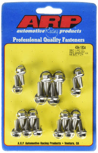 Stainless Steel ARP 434-1804 Oil Pan Bolt Kit for Small Block Chevy