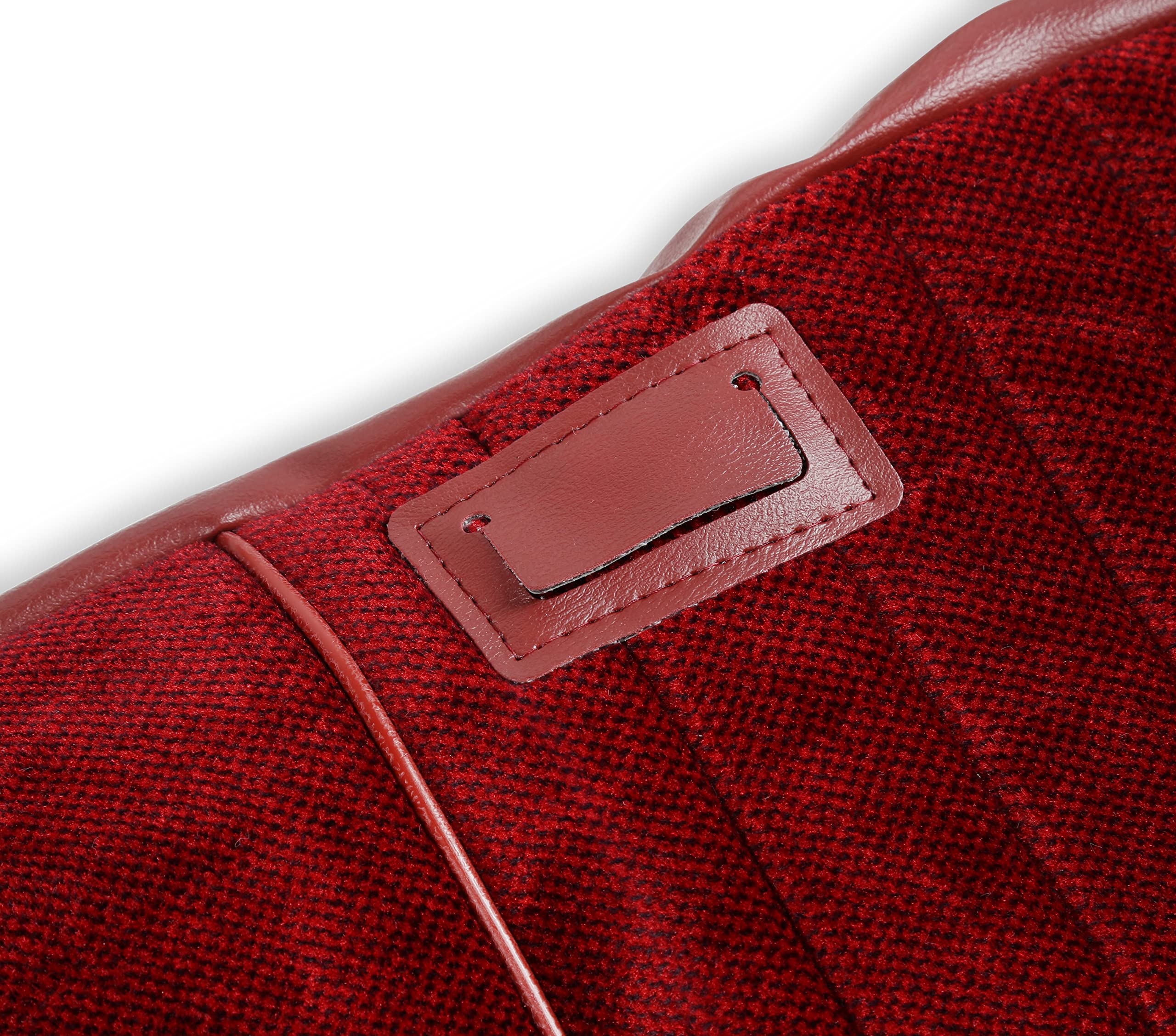 05-321 Brothers Trucks Upholstery-Deluxe Seat Cloth/Vinyl-Maroon/Burgundy