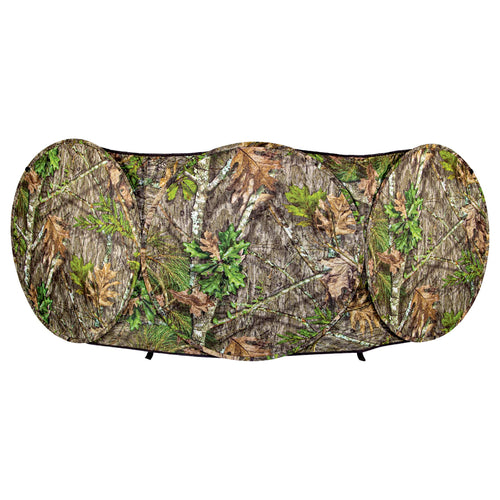 Jakehouse Ameristep Lightweight Durable 96" x 27" Compact Size 2-Person Capacity Portable Turkey Hunting Ground Blind - Mossy Oak Obsession
