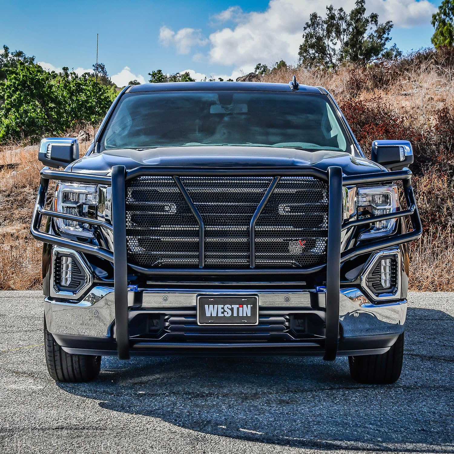 Westin HDX 57-3965 1-Piece Grille Guard fits 2019-2021 Sierra 1500 1500 2023-2024 2022 Sierra 1500 Limited (Exc 2019 Limited) (Exc Diesel)