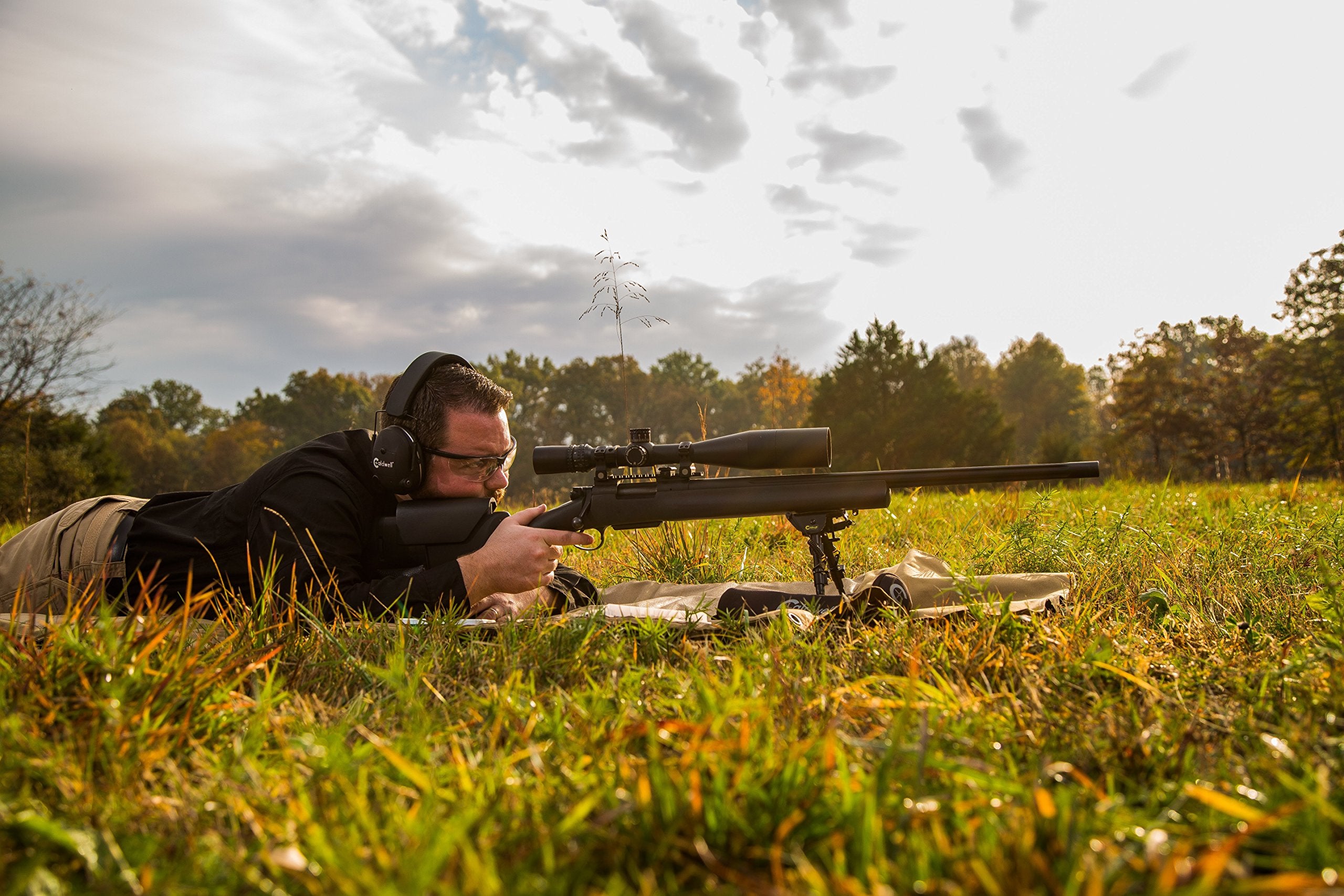 Caldwell XLA Bipod 6" - 9" with Adjustable Notched Legs and Slim Design Folding for Easy Transport, Rifle Stability, and Target Shooting