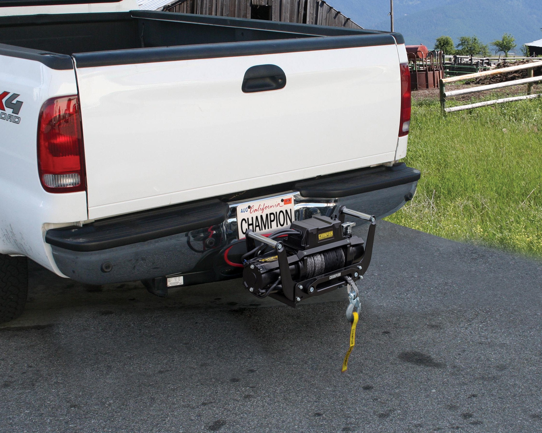 12,000-lb. Champion Power Equipment Truck/SUV Synthetic Rope Winch Kit with Speed Mount