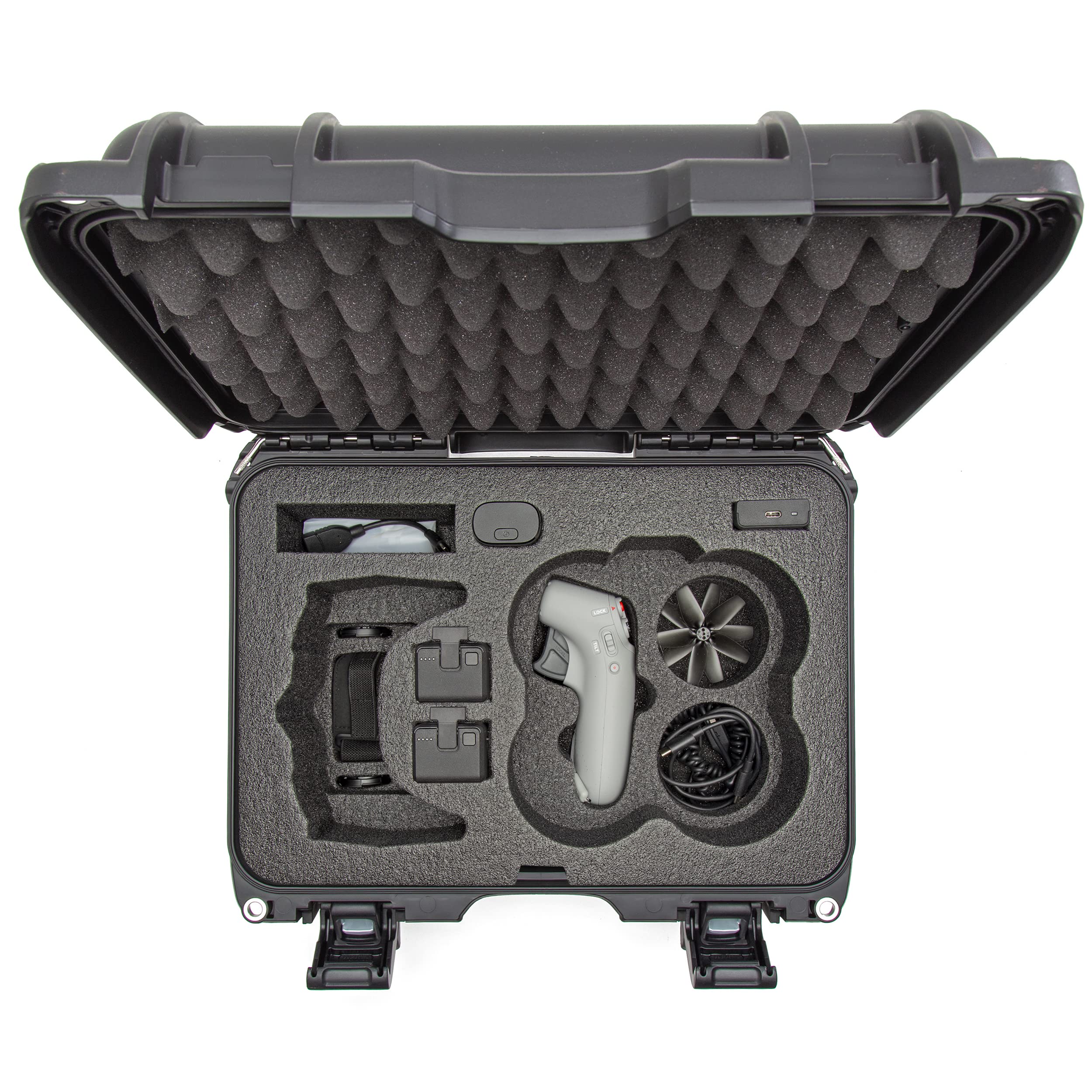 Waterproof Nanuk 915 Hard Case with Foam Insert for DJI Avata FPV Unit, Goggles and Controller - Black (915S-080BK-0A0-C0778)