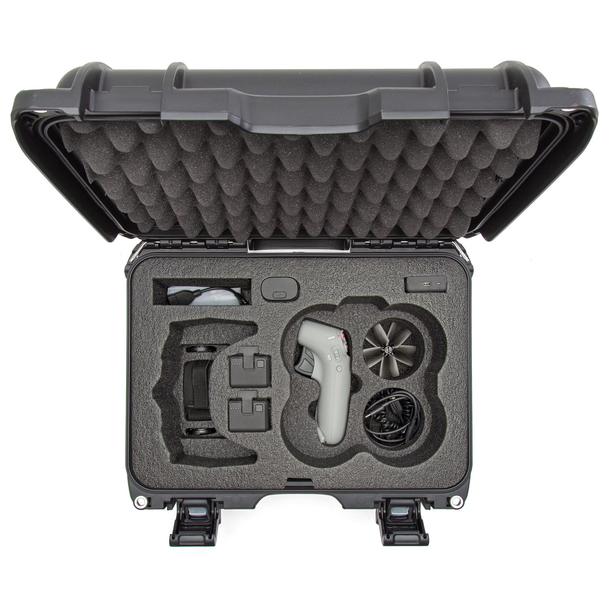 Waterproof Nanuk 915 Hard Case with Foam Insert for DJI Avata FPV Unit, Goggles and Controller - Black (915S-080BK-0A0-C0778)