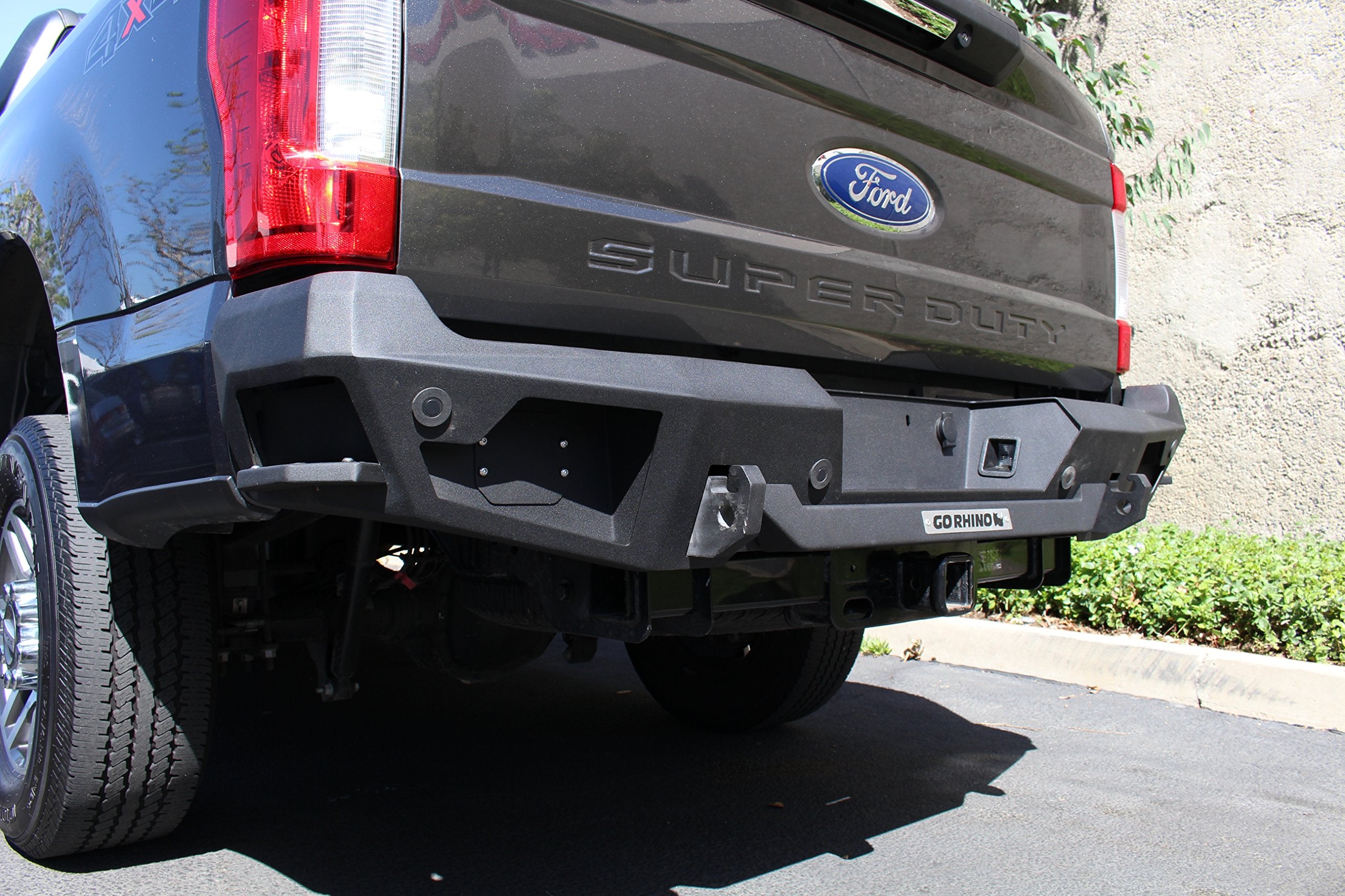 Go Rhino Rear Bumper BR20.5 | Mild Steel, Textured Black | 28373T | Fits 2017 - 2022 Ford F-250, F-350, F-450 Super Duty (Excludes King Ranch and Platinum Editions)