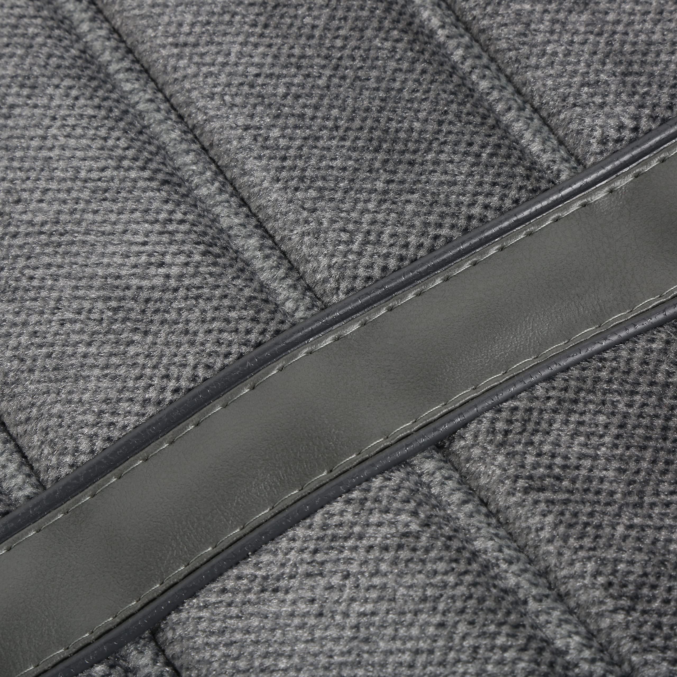 05-294 Brothers Trucks Upholstery Cloth/Vinyl Seat - Grey/Charcoal