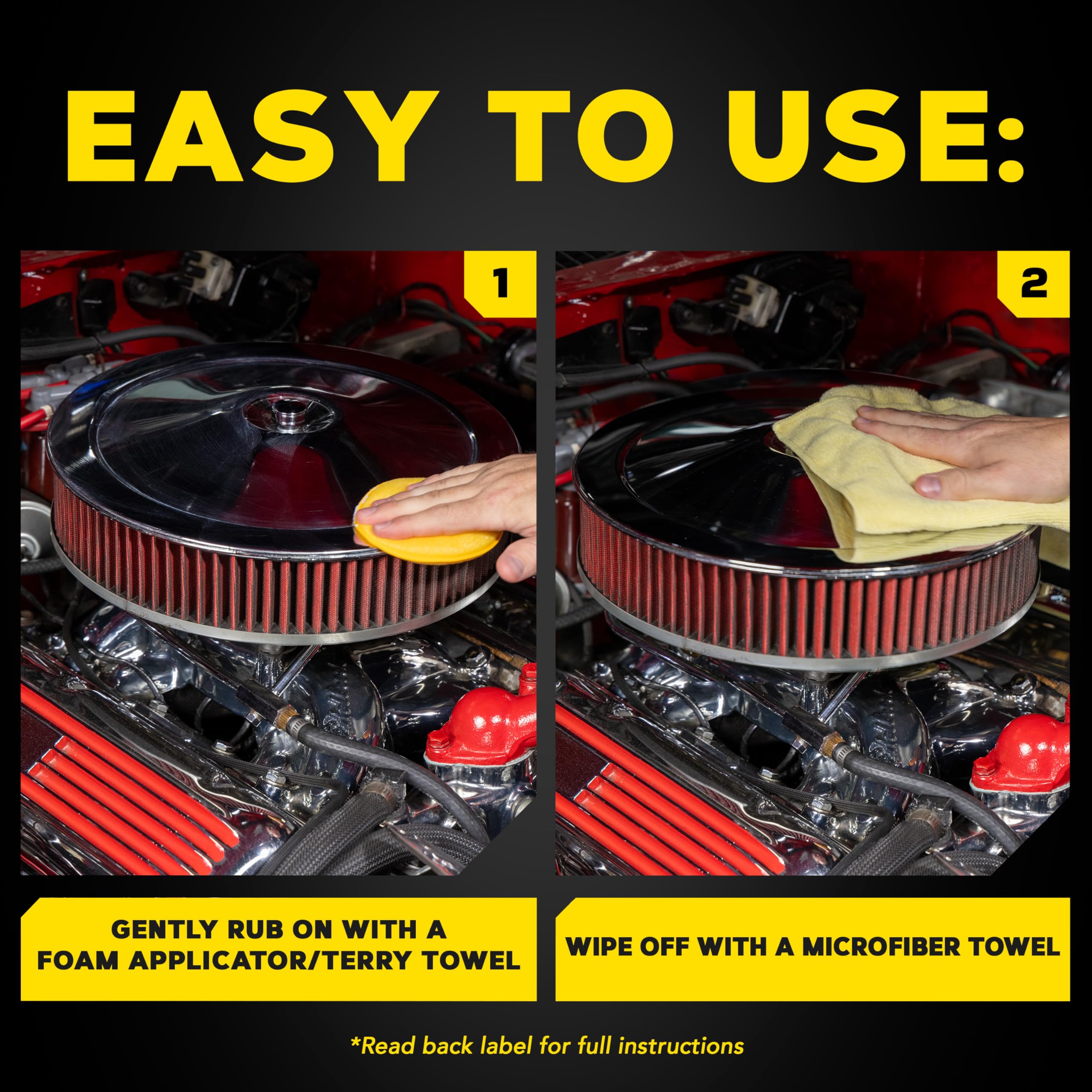 Meguiar's G211606 Metal Polish, Safe for All Uncoated Metals, for a Quick and Easy Clean Removes Stains and Swirls, Restores Shine, Pairs Well with Our Wheel Polisher Tool, 6 Oz