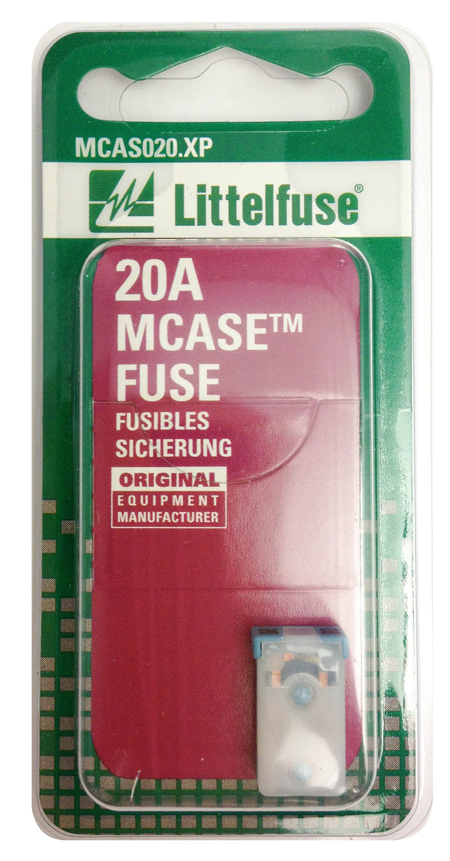 MCASE Blue Littelfuse 32V 20 Amp Fuse (MCAS020.XP)