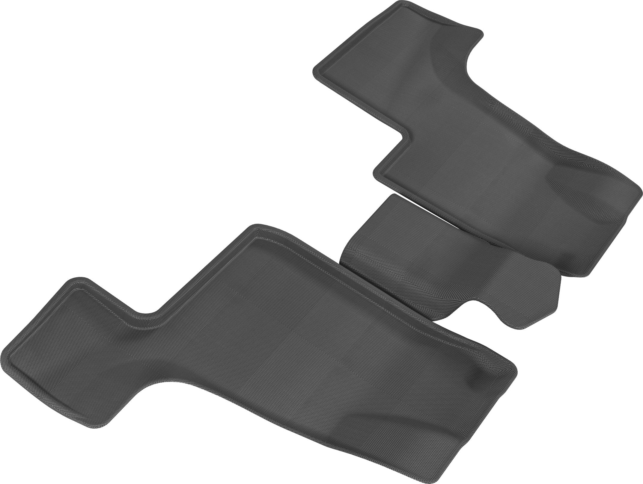 Kagu 3D MAXpider Custom Fit All-Weather Floor Mat (Black) Compatible with Mercedes-Benz GLS/AMG GLS63 SUV (X166) 2017-2019 / GL-Class/GL 63 AMG (X166) 2013-2016 - R3 (3Pcs)