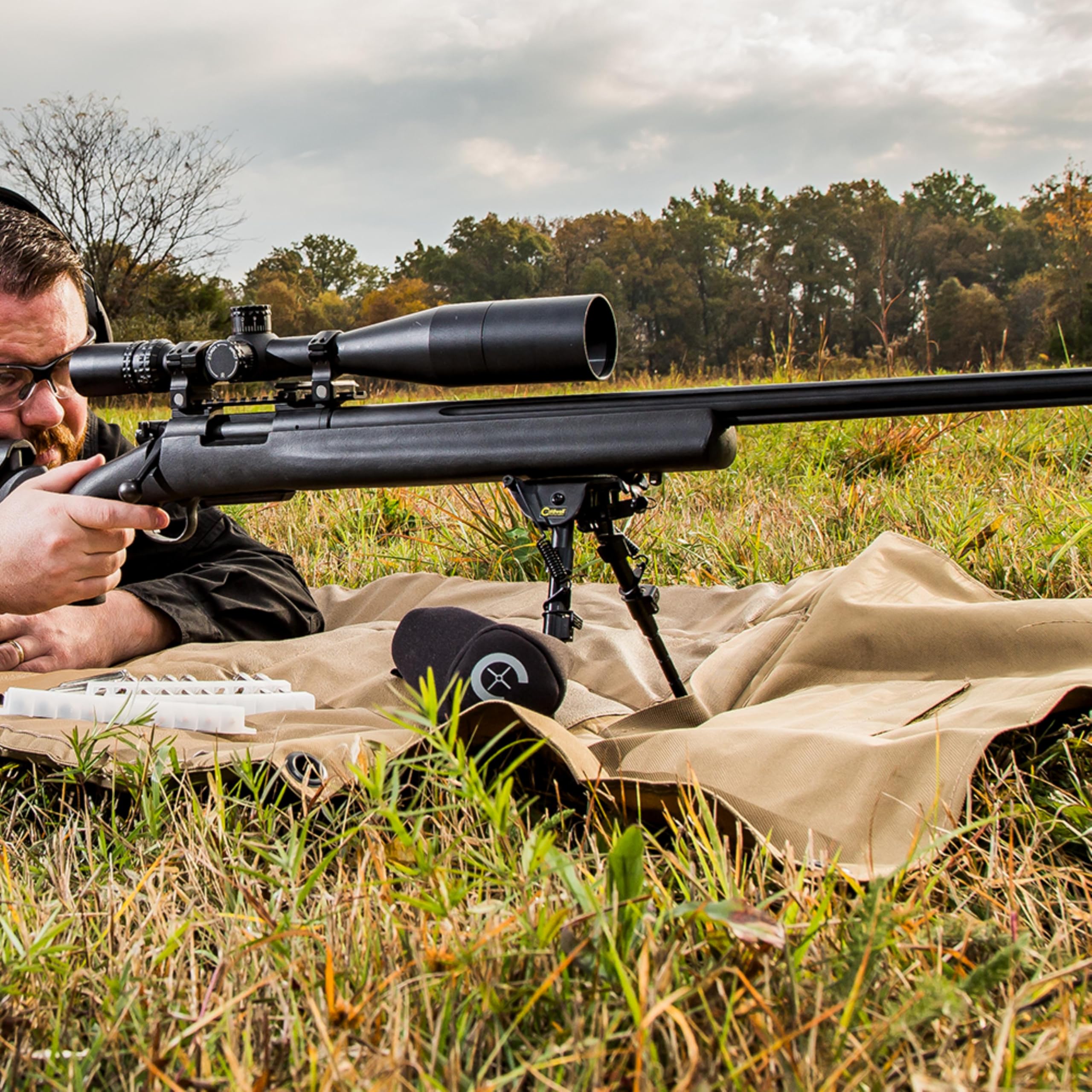 Caldwell Pivot XLA Bipod 9" - 13" with Adjustable Notched Legs and Slim Folding Design for Easy Transport, Rifle Stability, and Target Shooting