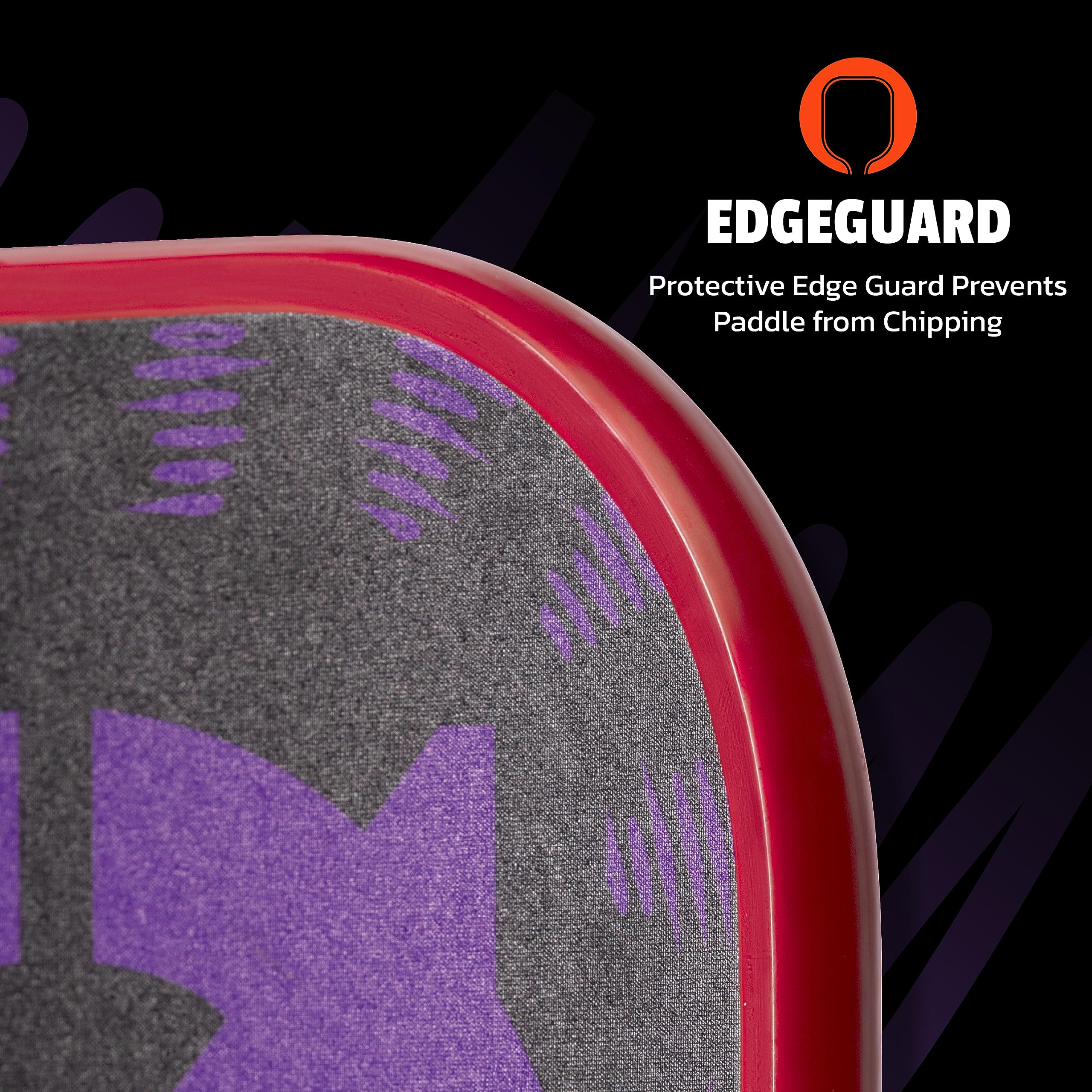 Onix Evoke Graphite Tear Drop Pickleball Paddle Features Tear Drop Shape, Polypropylene Core, and Graphite Face, Purple