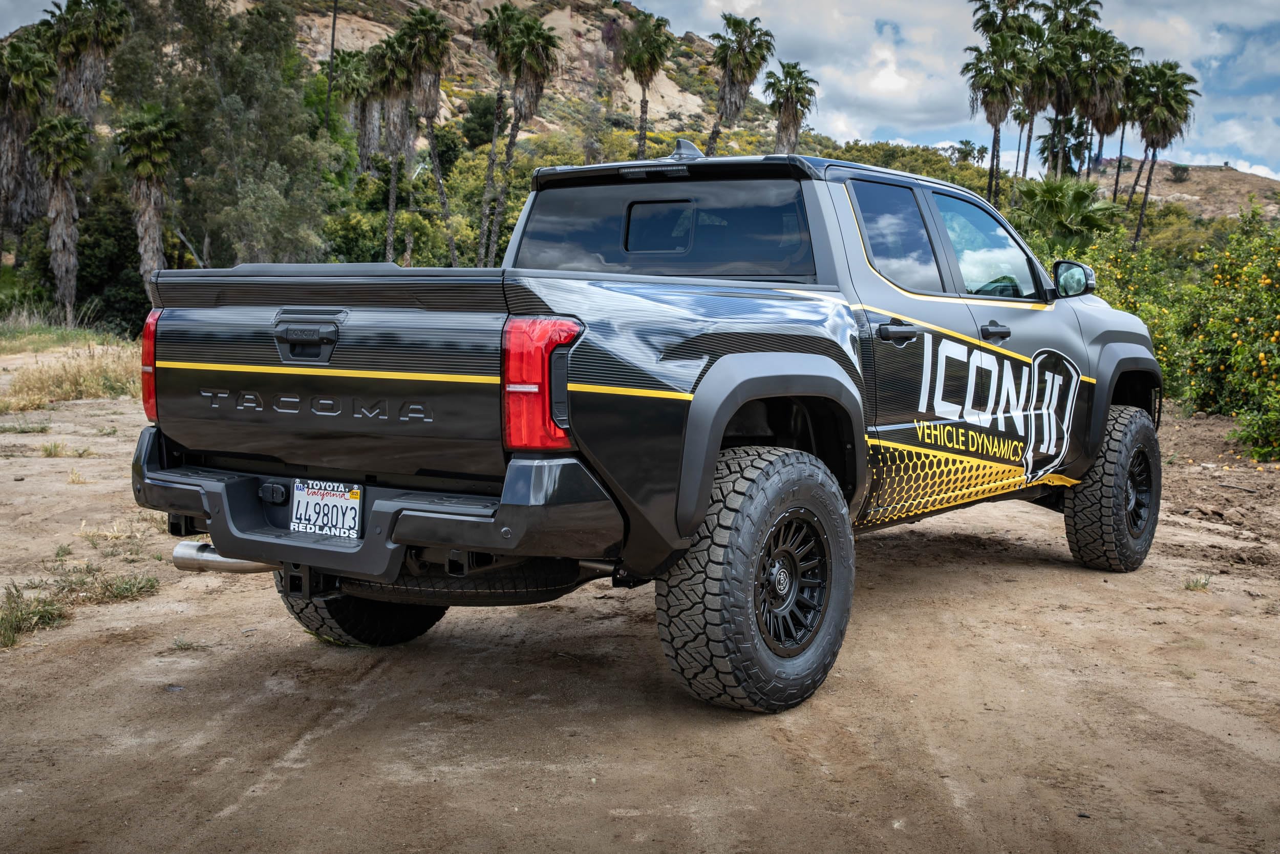 2024-2025 Toyota Tacoma ICON 57808P, 0-1" Lift, Rear, V.S. 2.5 Aluminum Series Shock Absorbers, Remote Reservoir, Pair