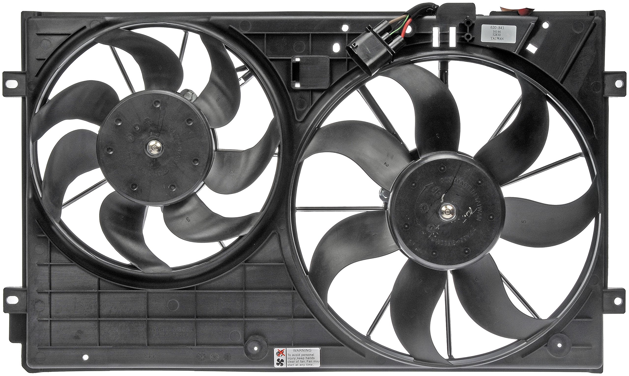 Dorman Engine Cooling Fan Assembly 620-843 Compatible with Select Audi / Volkswagen Models