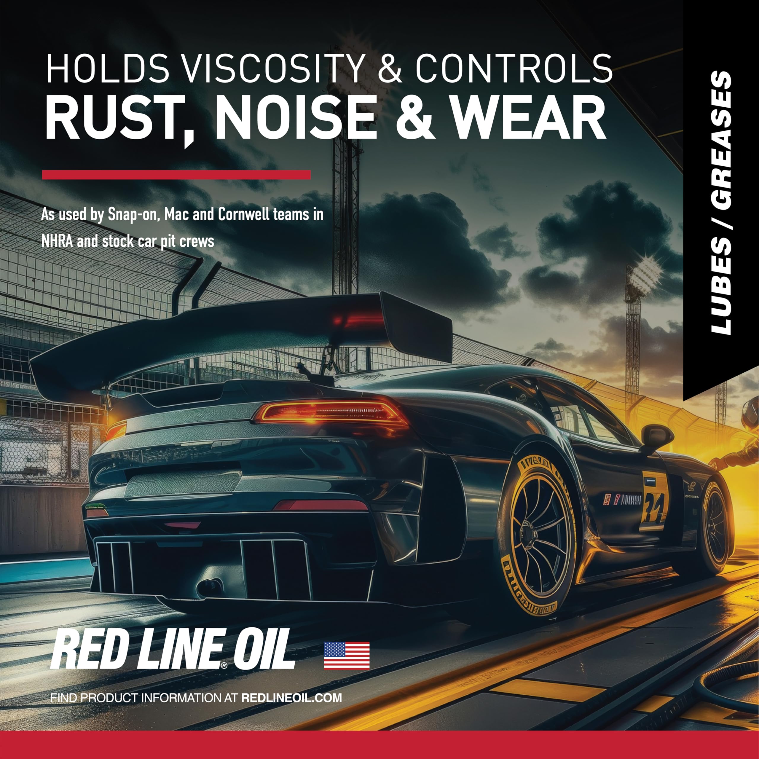 Air Tool Oil Red Line 80321 - 8 Ounce