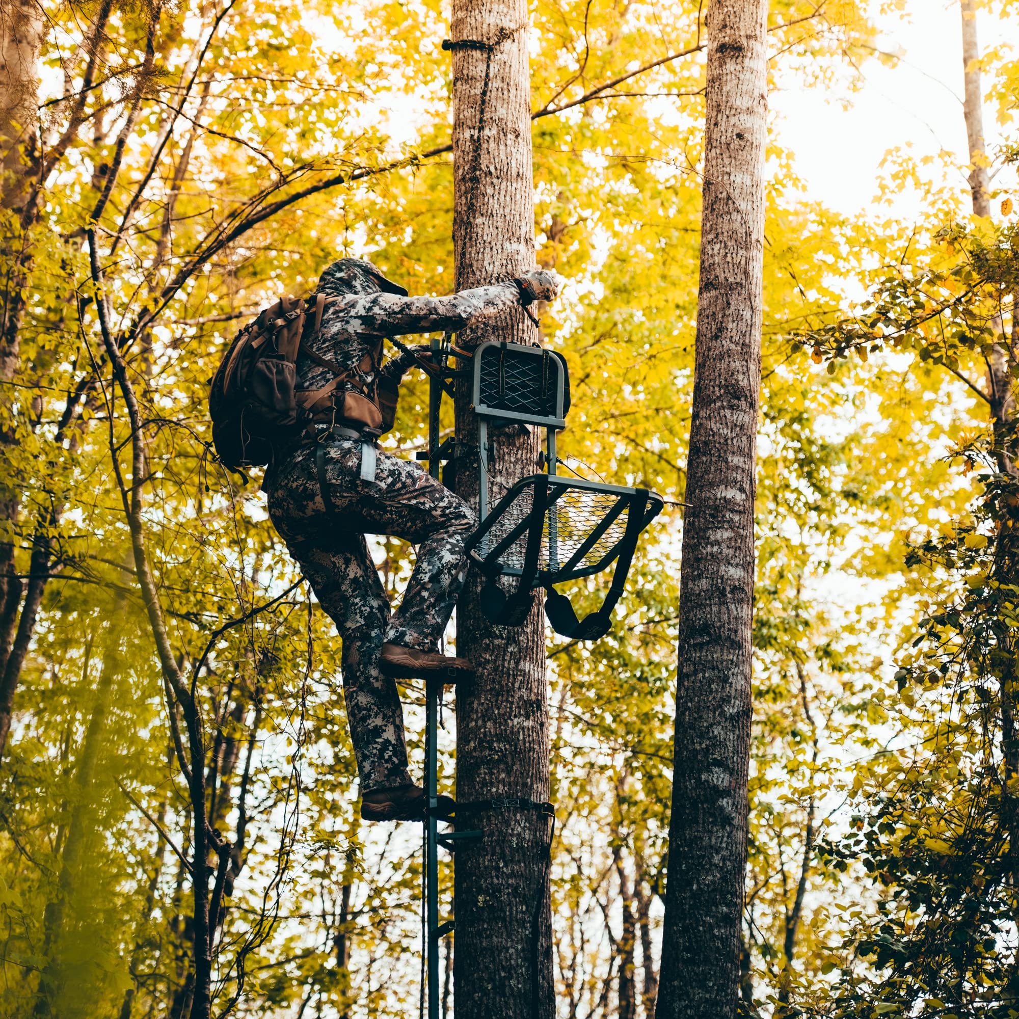 Universal Backpack Straps Rivers Edge® , Fits All Hang-On Treestands, Extra-Wide Padded Shoulder Straps, Fully-Adjustable, RE782