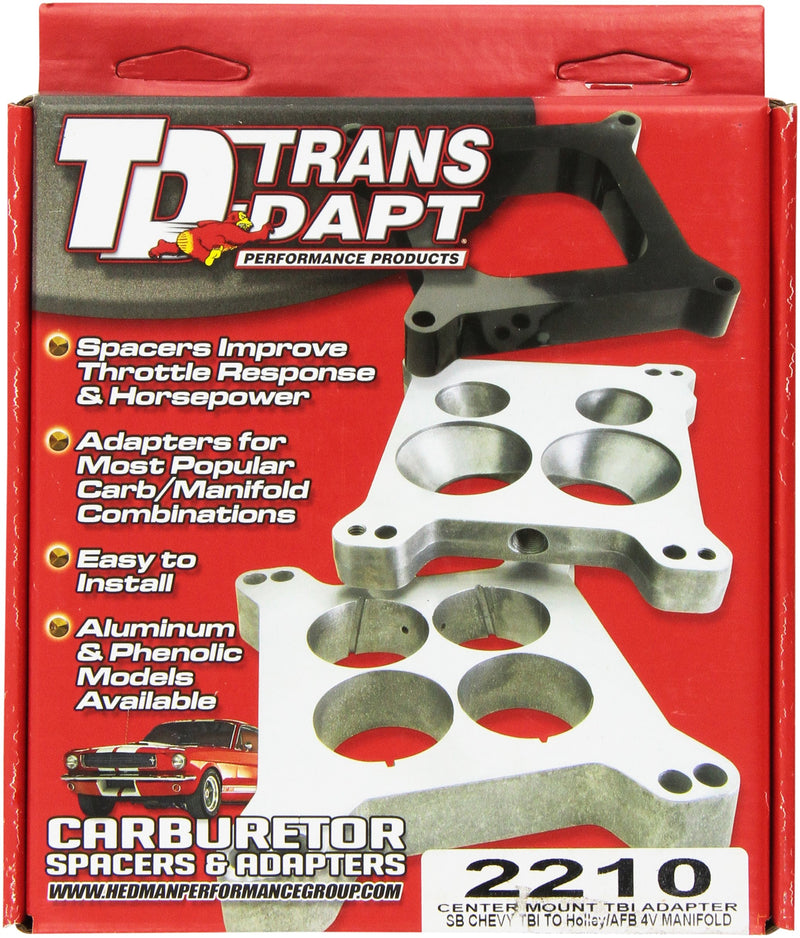 Trans-Dapt 2210 Transdapt Performance TBI Center Mount 4V-SBC