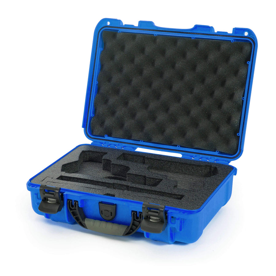 Nanuk Waterproof 2UP Classic Pistol Hard Case 910 - Blue (910-CLASG8)