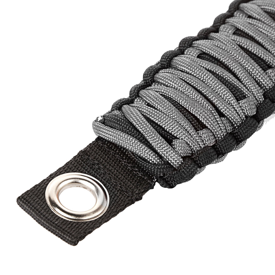 Rugged Ridge | Paracord Grab Handle, A-Pillar/Seat Mounted, Gray | 13305.83 | Fits 2007-2018 Jeep Wrangler JK