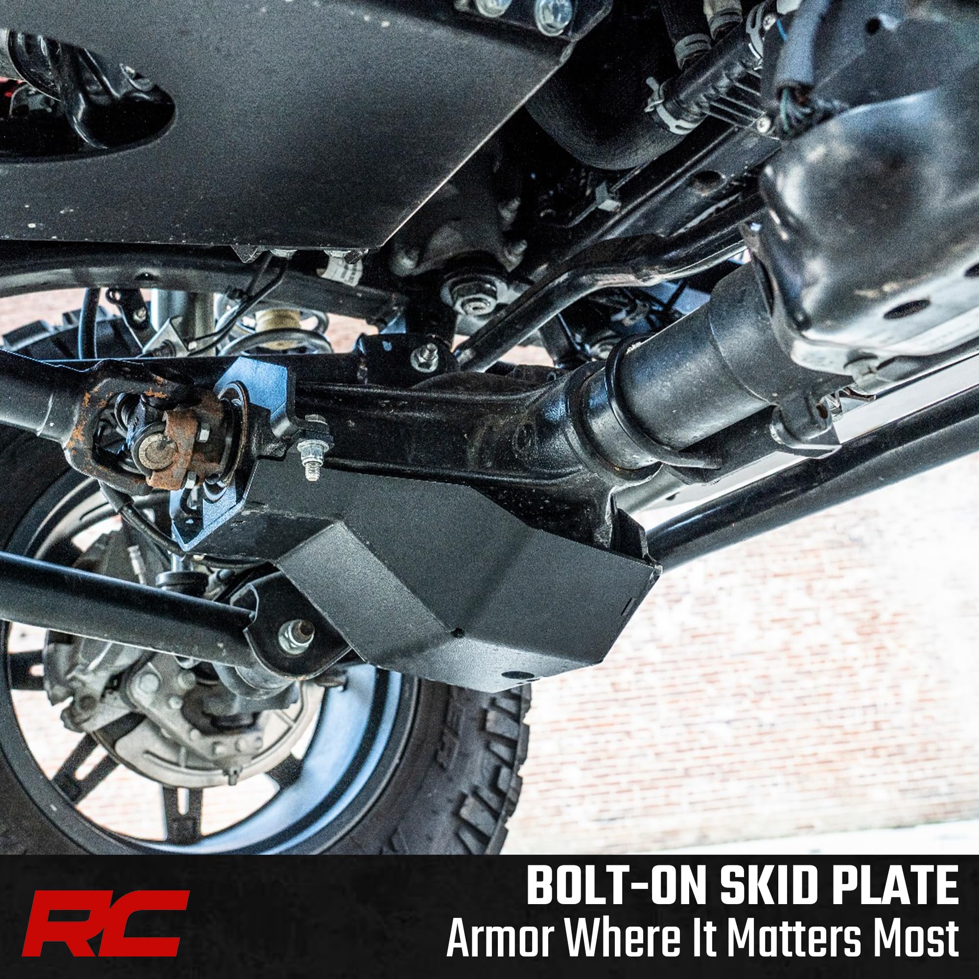 Rough Country Front Differential Skid Plate M186 for Jeep Wrangler JL & Unlimited (2018–2023, Non-Rubicon Only) – 1/4" Steel Off-Road Protection
